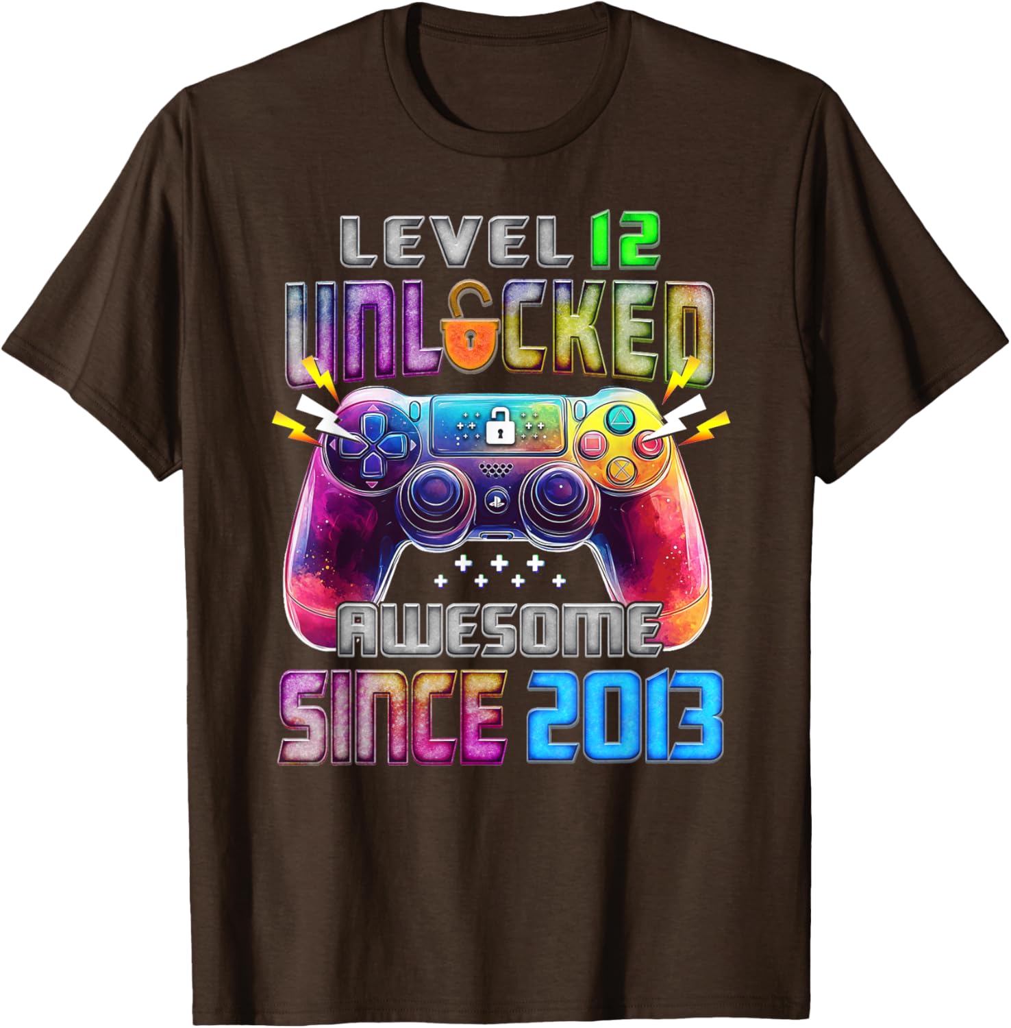 Level 12 Awesome 12 Year Old T-Shirt Fun Gift Since 2013 for Kids - 25