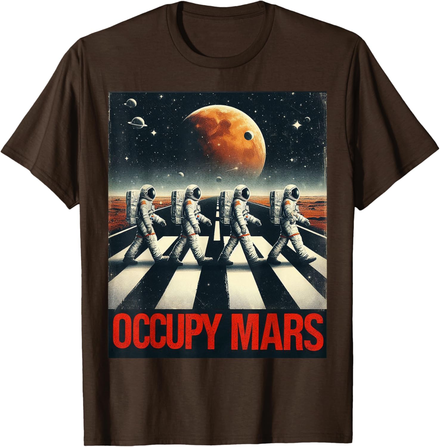 Astronauts Walking on Mars T-Shirt Perfect for Space Lovers and Adventurers - 16
