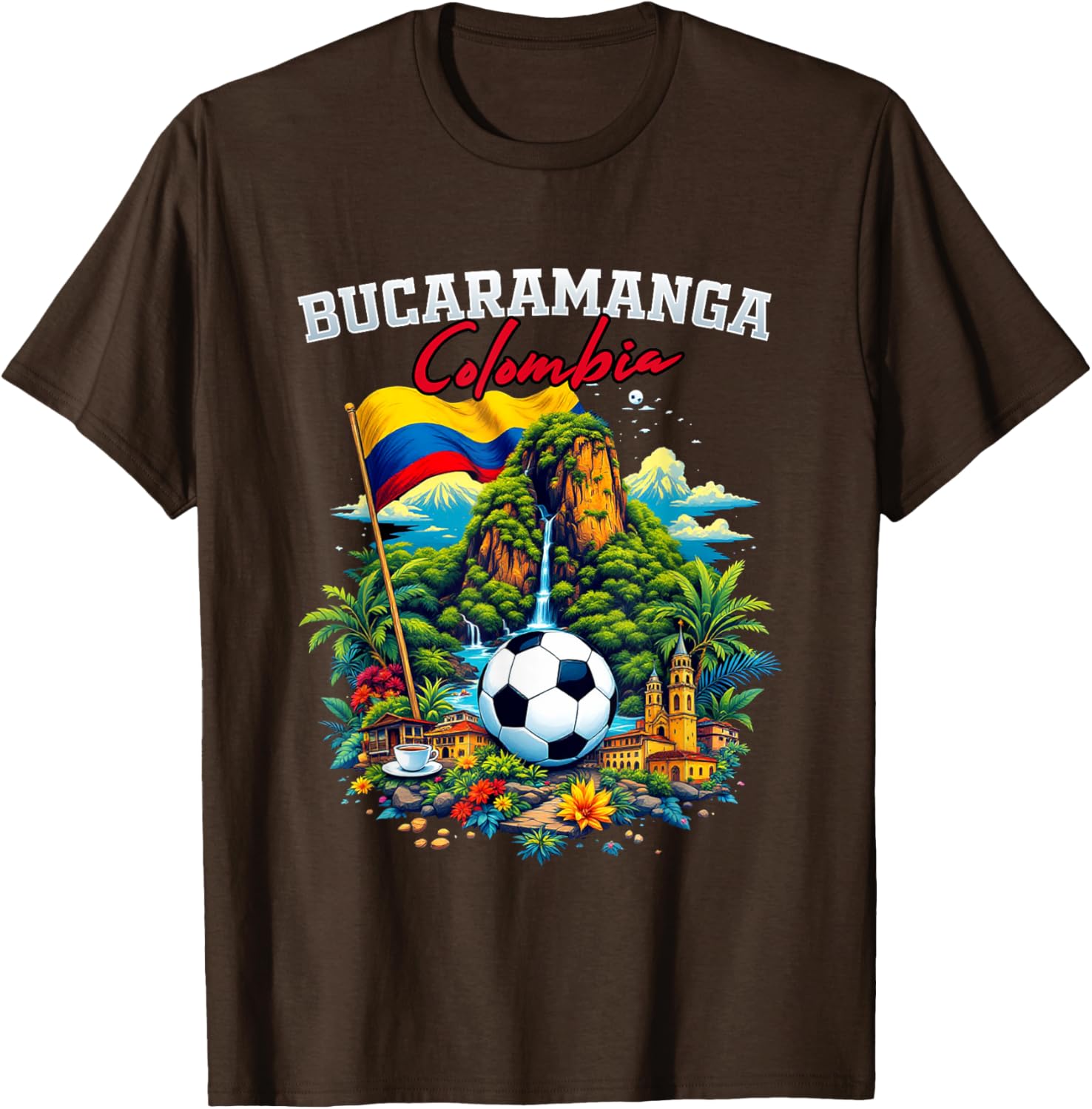 Bucaramanga Colombia Souvenir Flag T-Shirt for Travel and Fashion Lovers - 13