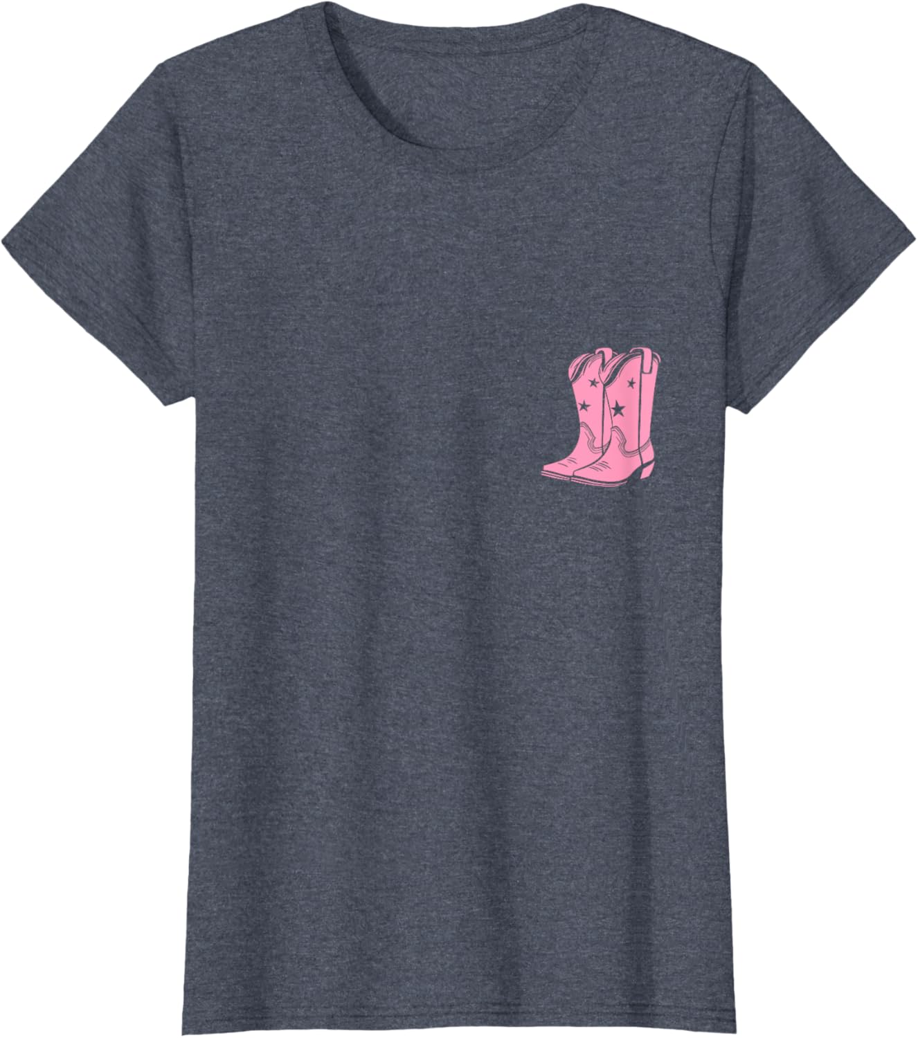 Pink Cowboy Boots Cowgirl Boho Style Western T-Shirt for Fashion Lovers - 9