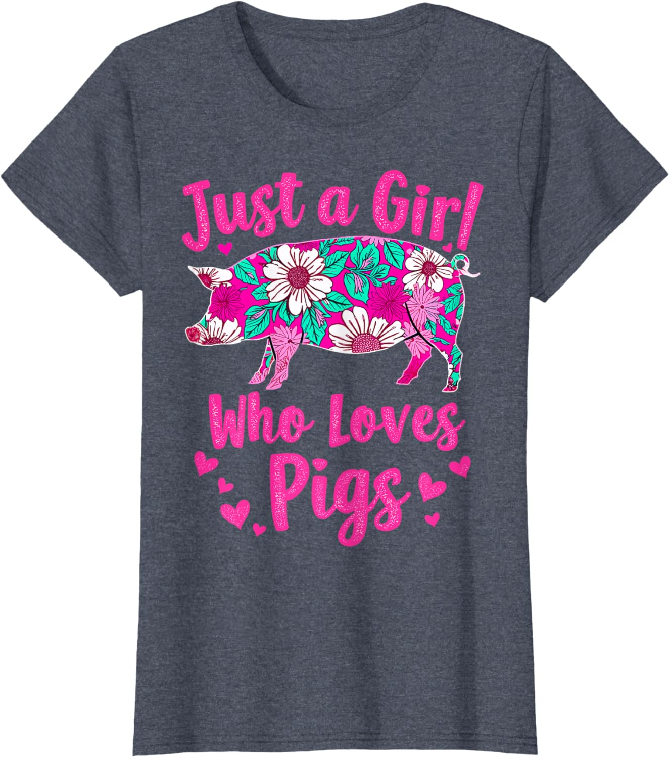 Cute Pig Lover T-Shirt for Girls Who Adore Pigs - Perfect Gift Idea - 4