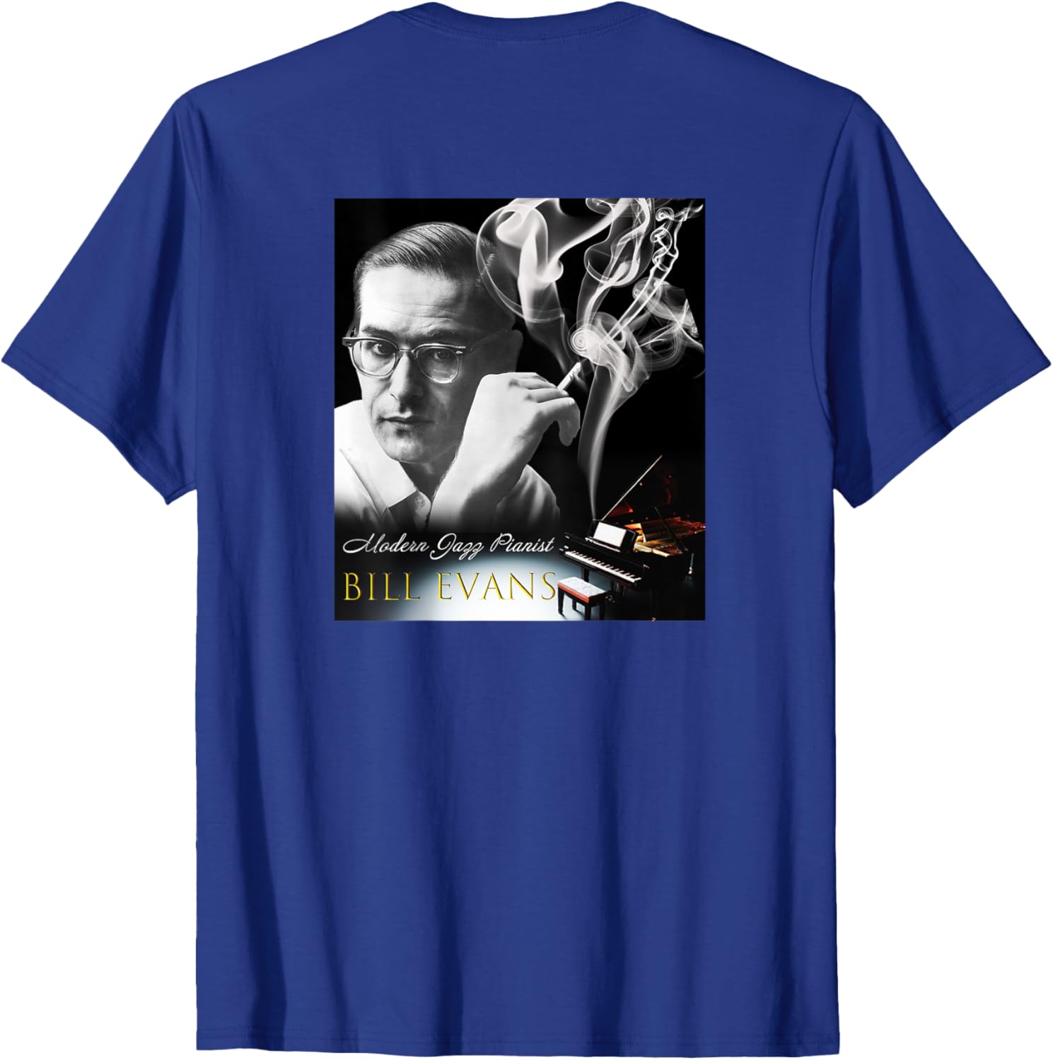 Bill Evans Back Printed T-Shirt for Music Lovers - Stylish and Comfortable - 18