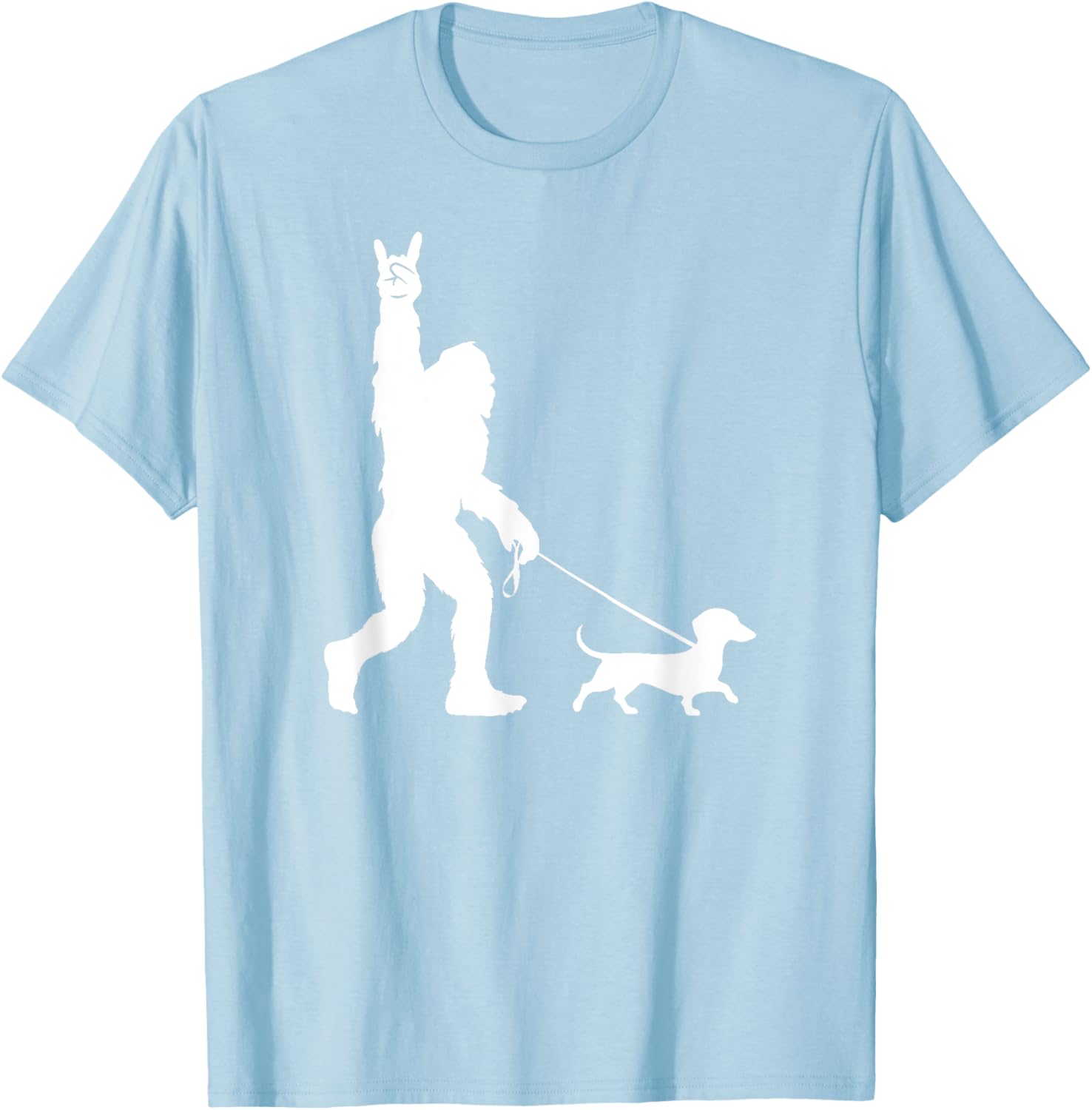 Bigfoot Dachshund T-Shirt for Men Women Kids - Fun Sasquatch Design - 13