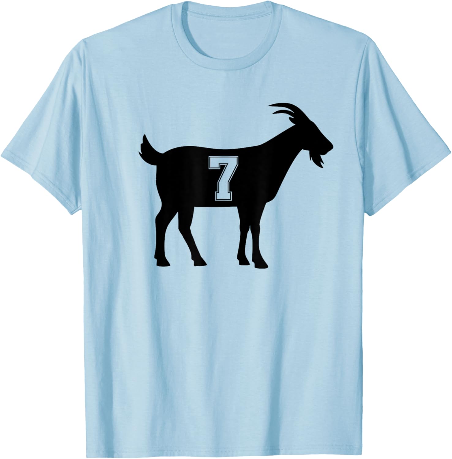 Goat 7 G.O.A.T. Number Seven Goat Graphic T-Shirt for Casual Style - 15