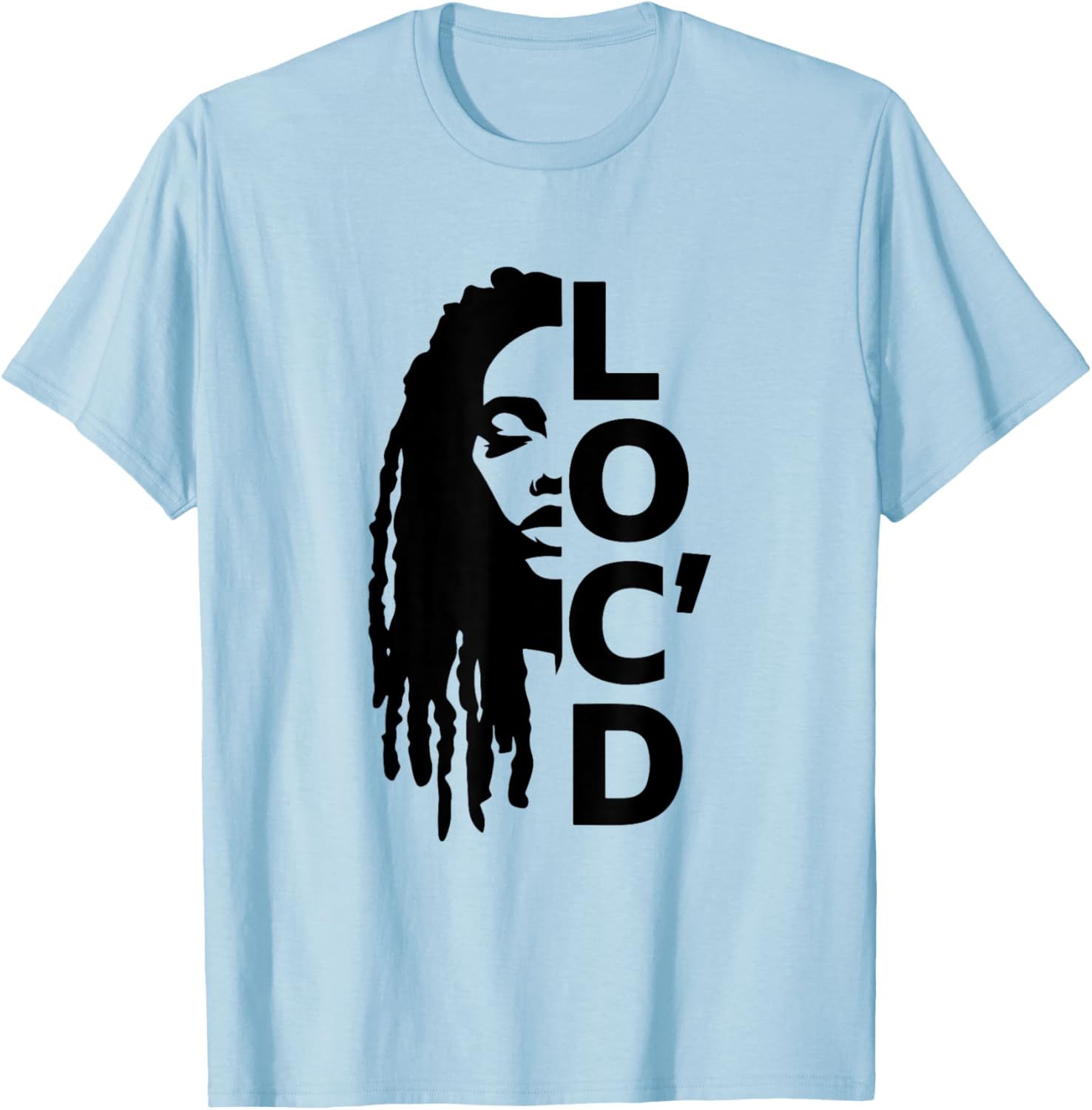 Loc'd For Life Afro Locs T-Shirt for Proud Black Melanin Women - 1