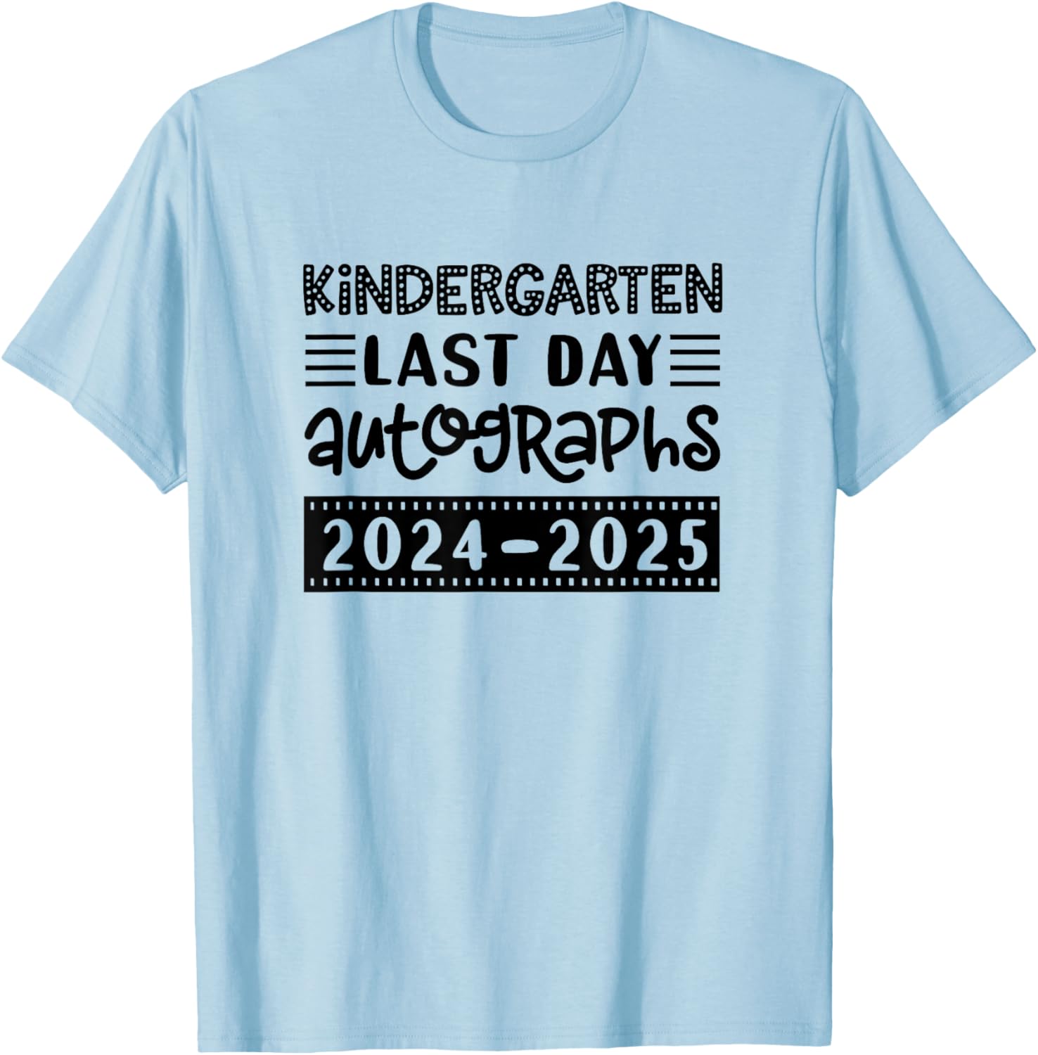 Last Day of School Kindergarten T-Shirt for Kids - Sign My Shirt Fun - 6