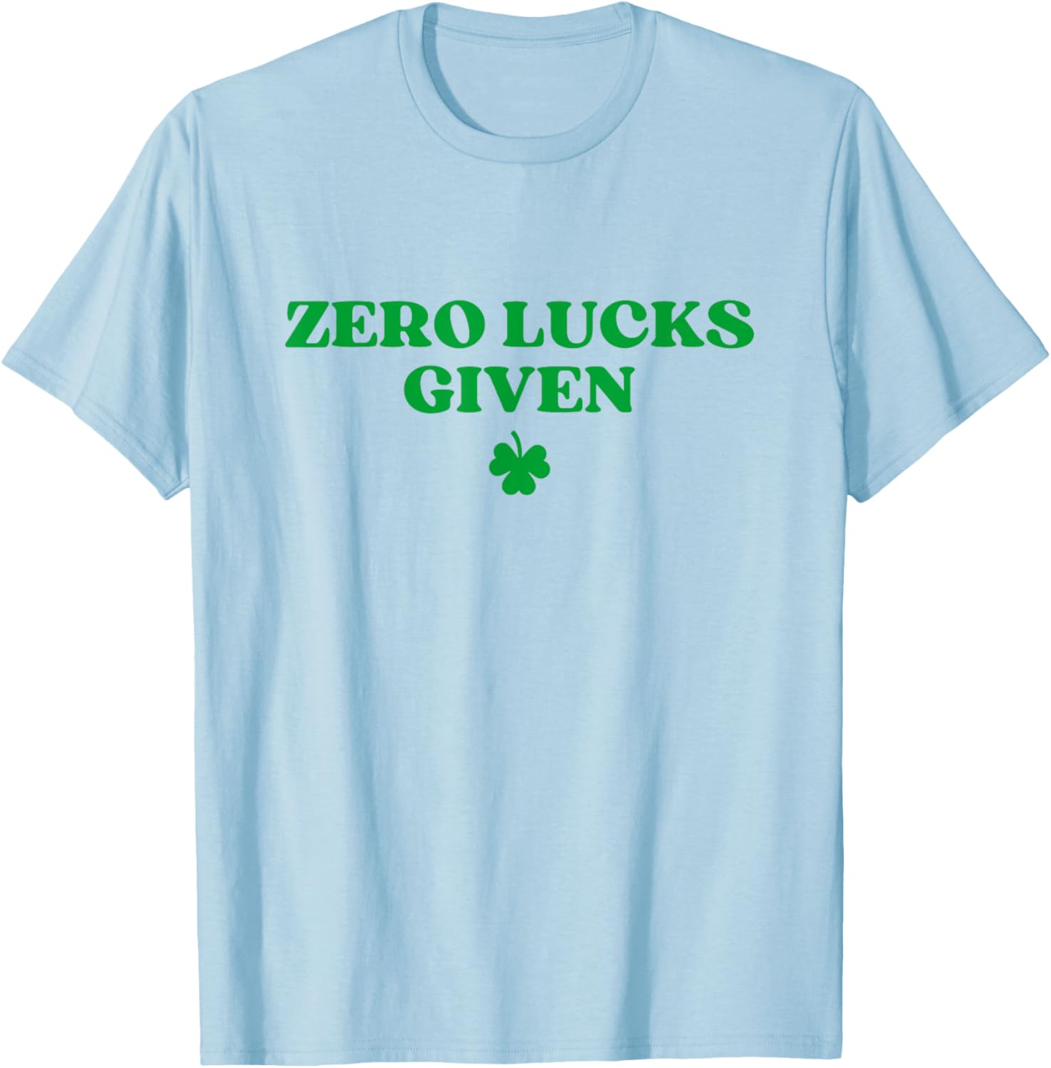 Zero Lucks Given Funny Shamrock Y2K St Patricks Day T-Shirt - 2