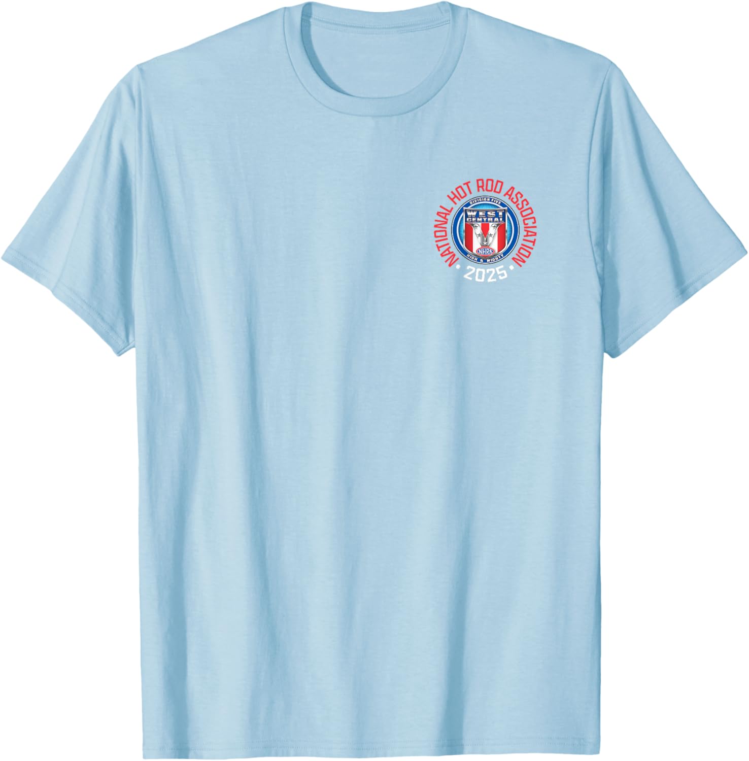 NHRA West Central Division Circle Logo T-Shirt for Motorsports Fans - 12