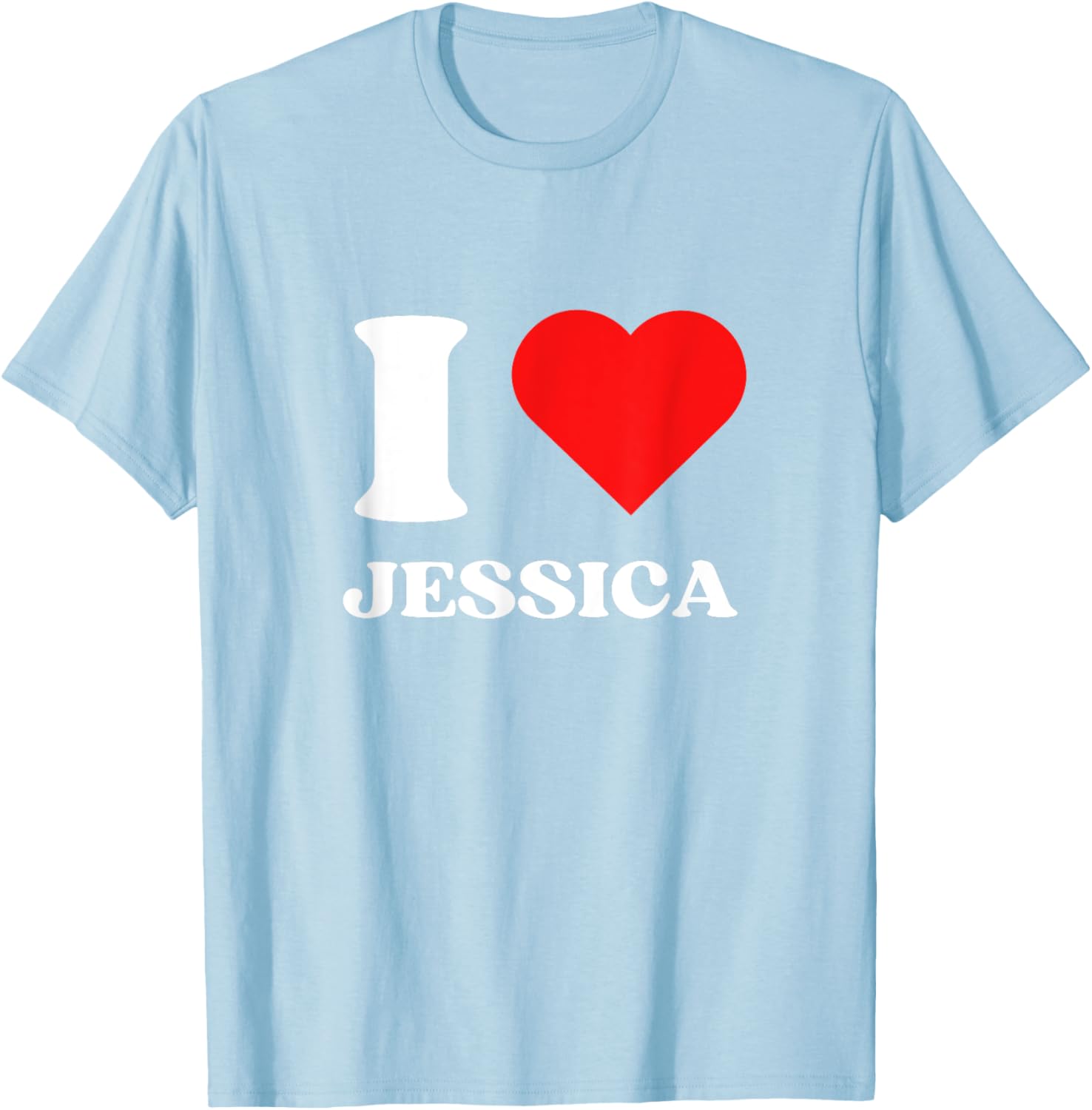 I Love Jessica Y2K Heart Graphic Valentine's Day T-Shirt for Women - 2