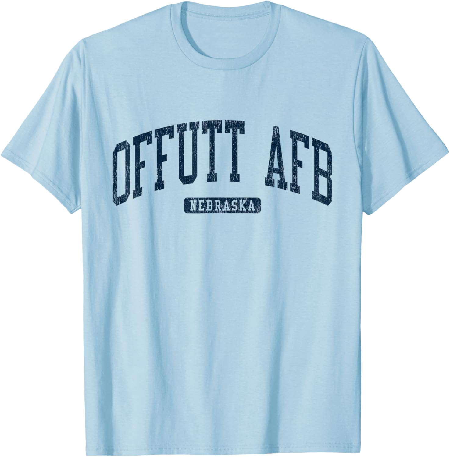 Offutt AFB Nebraska College Style Blue T-Shirt for Campus Life Fun - 4