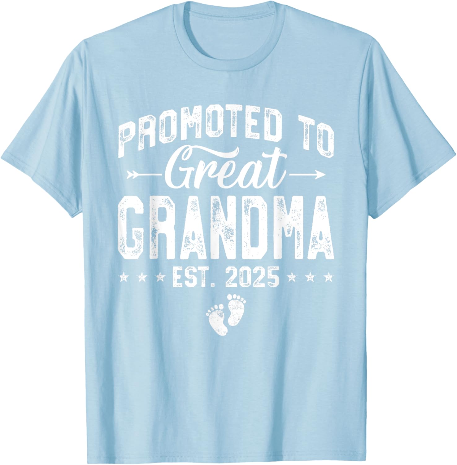 Promoted to Great Grandma 2025 Cute T-Shirt for New Grandparents - 16