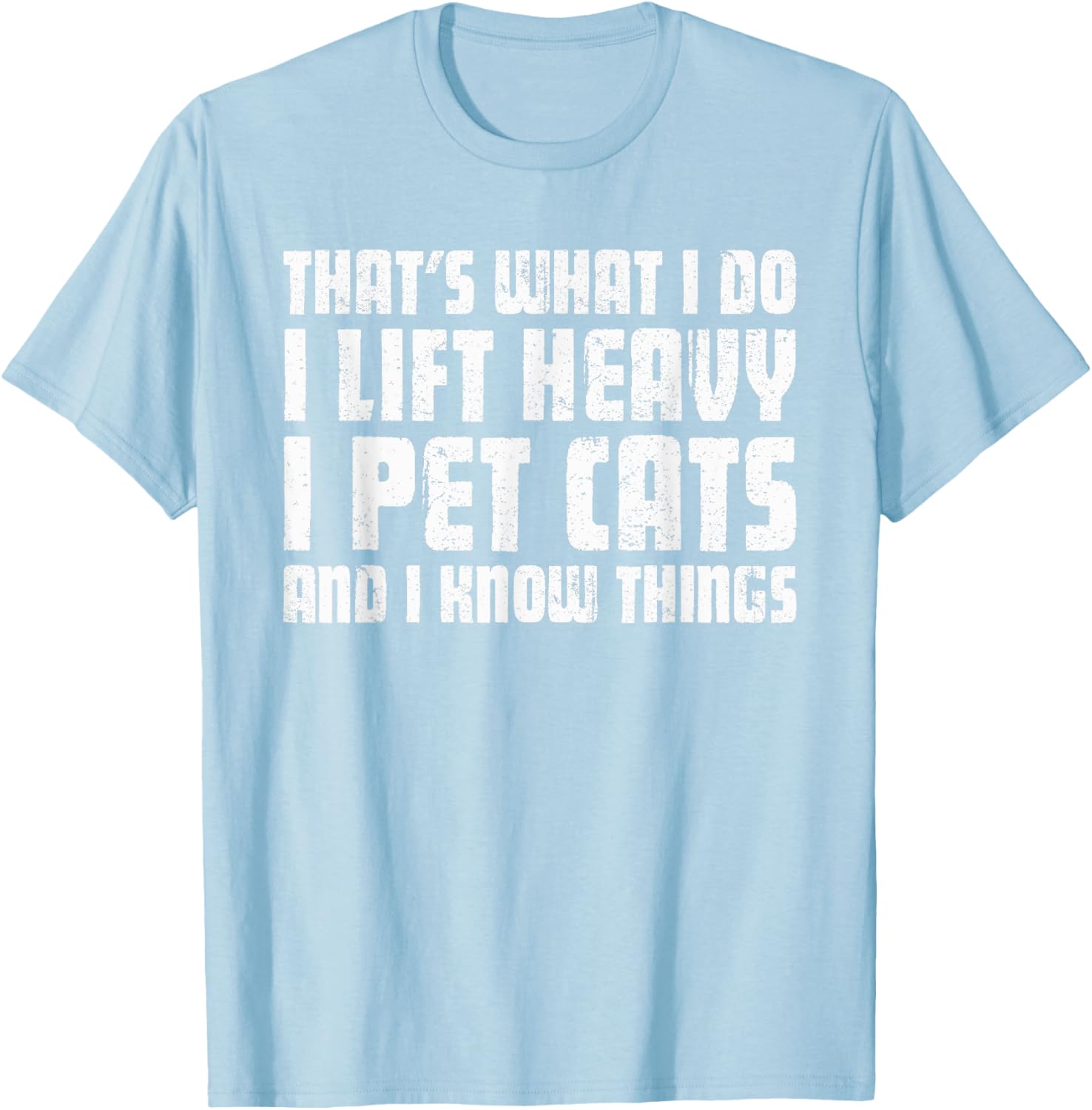 Funny I Lift Heavy I Pet Cats Unisex T-Shirt for Cat Lovers Black Small - 2