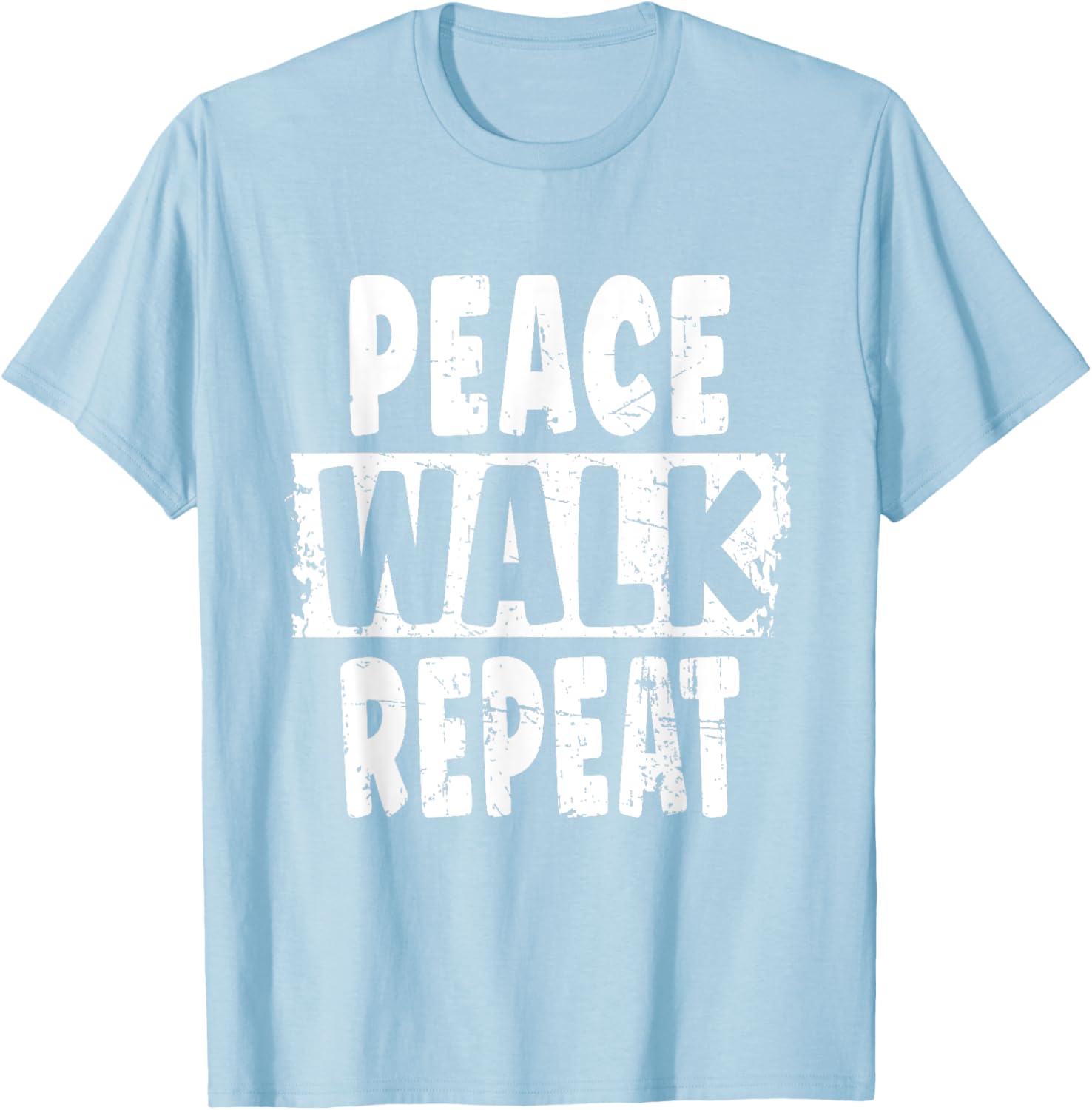 Peace Walk Repeat T-Shirt for Outdoor Enthusiasts and Silent Walk Lovers - 8
