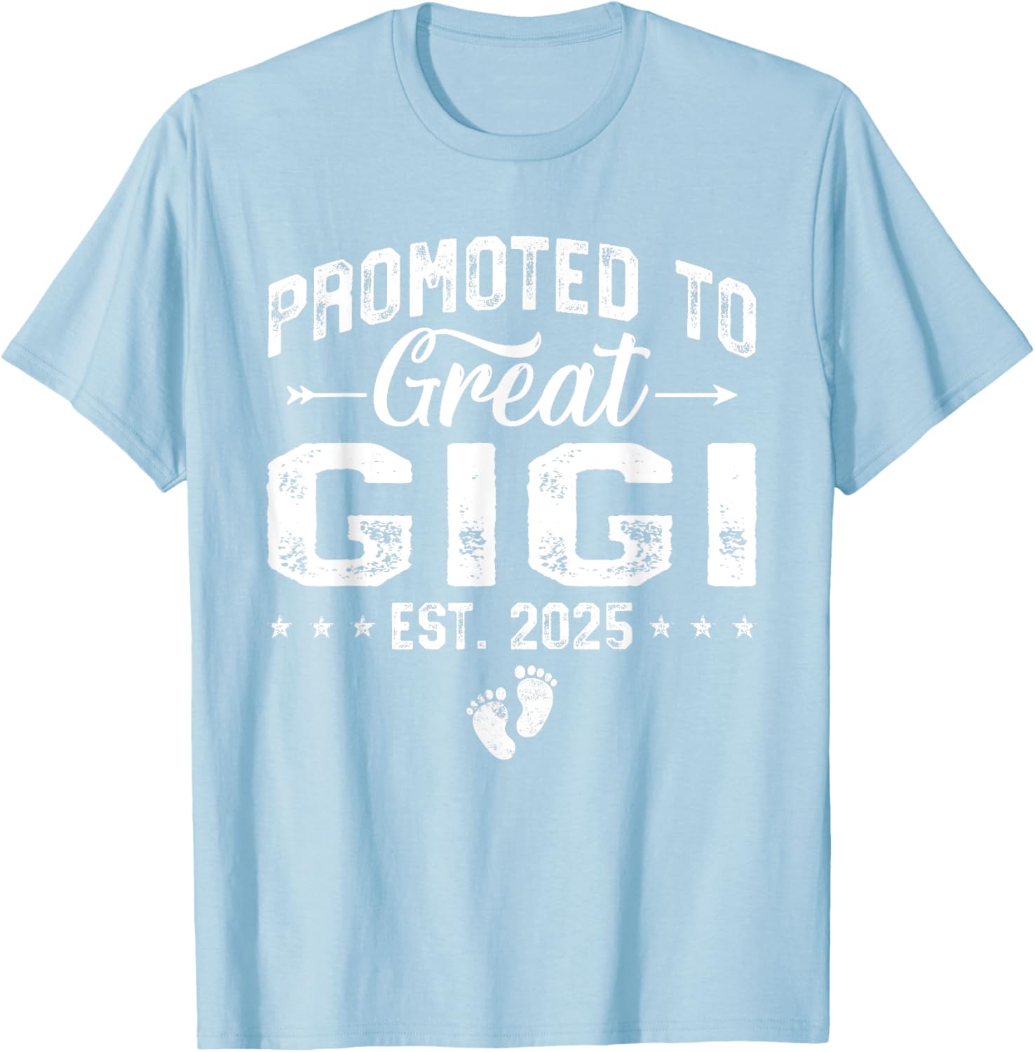 Promoted to Great Gigi 2025 Grandma T-Shirt Gift for New Grandparents - 11
