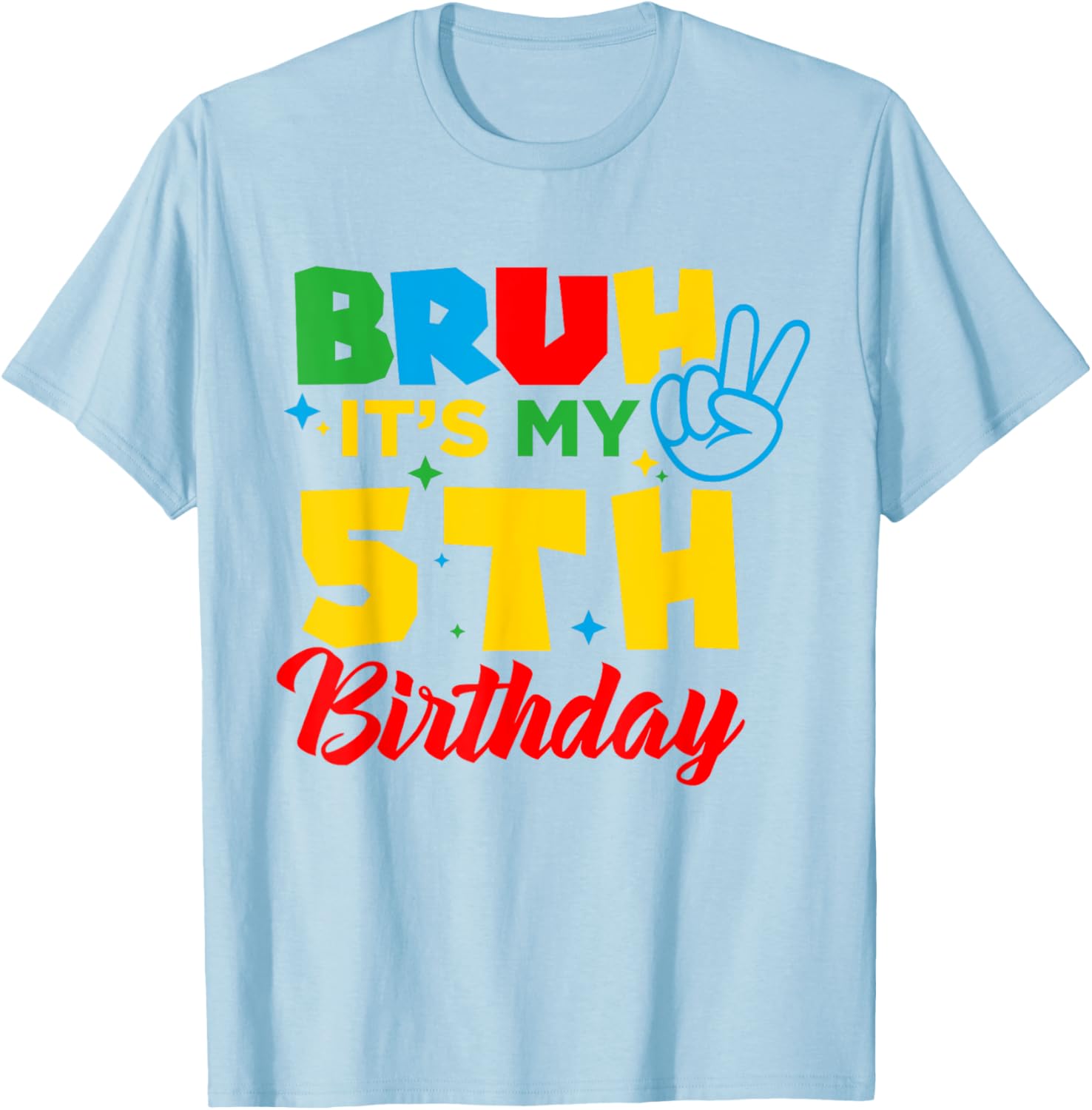 Bruh I'm 5 Gamer T-Shirt for 5th Birthday Celebration Fun! - 2