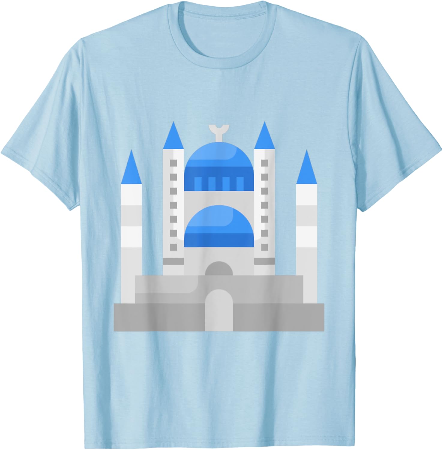Istanbul Sultan Ahmet Blue Mosque Muslim T-Shirt for Men and Women - 15
