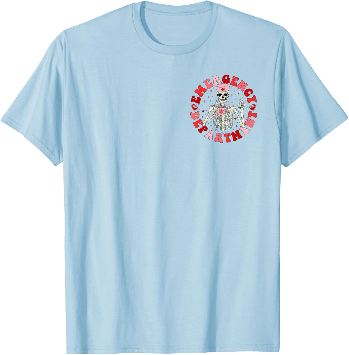 Emergency Department Skeleton ER Valentine's Day T-Shirt for Fun Lovers - 29