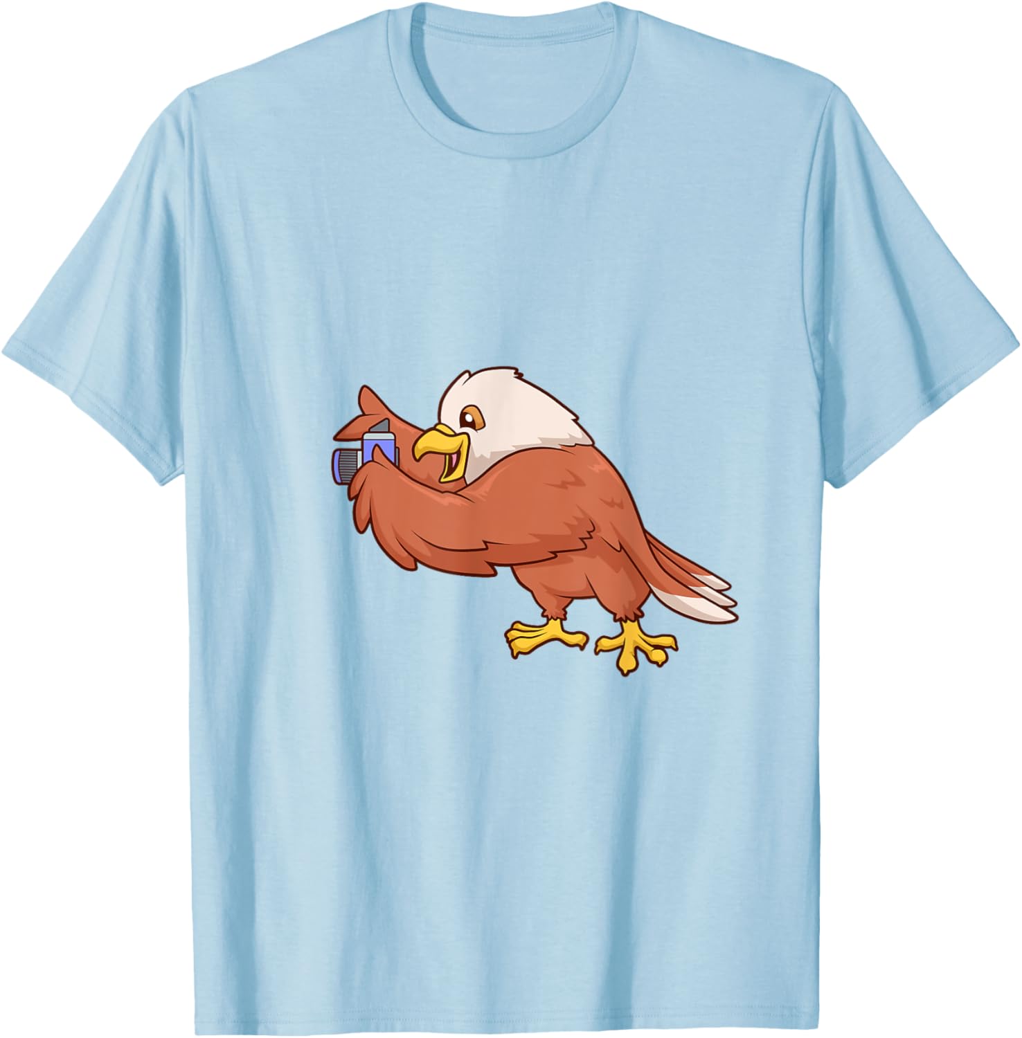 Eagle with Camera T-Shirt Perfect for Bird Lovers and Nature Enthusiasts - 3