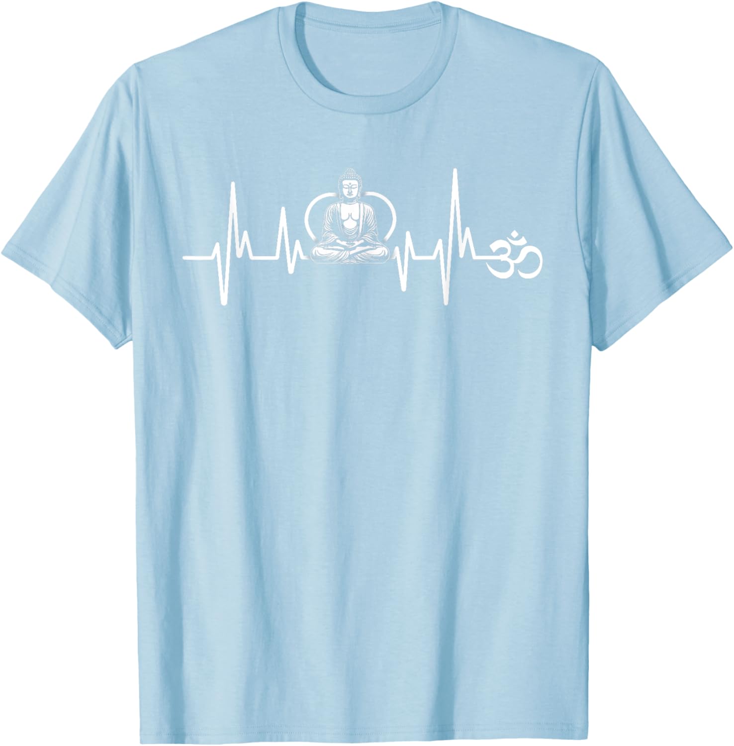 Om Heartbeat Funny Sacred Ohm Yoga Meditation Cool T-Shirt for Him & Her - 9