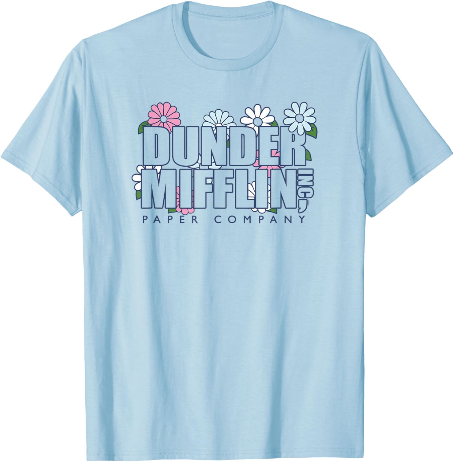 Dunder Mifflin Groovy Flower T-Shirt for Fun Office Wear - 5