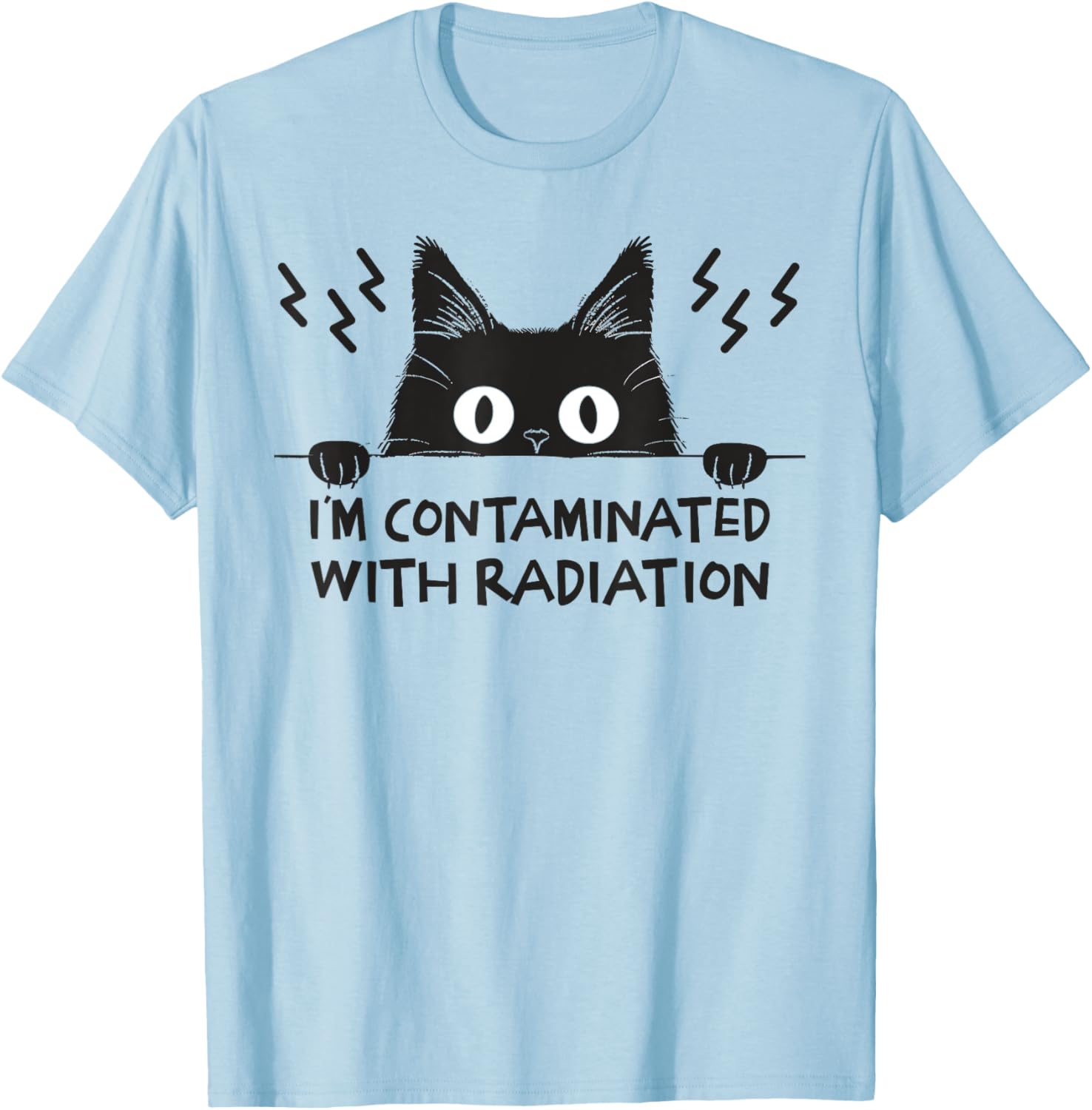Radiation Contaminated Japanese Cat Meme T-Shirt for Cat Lovers - 6