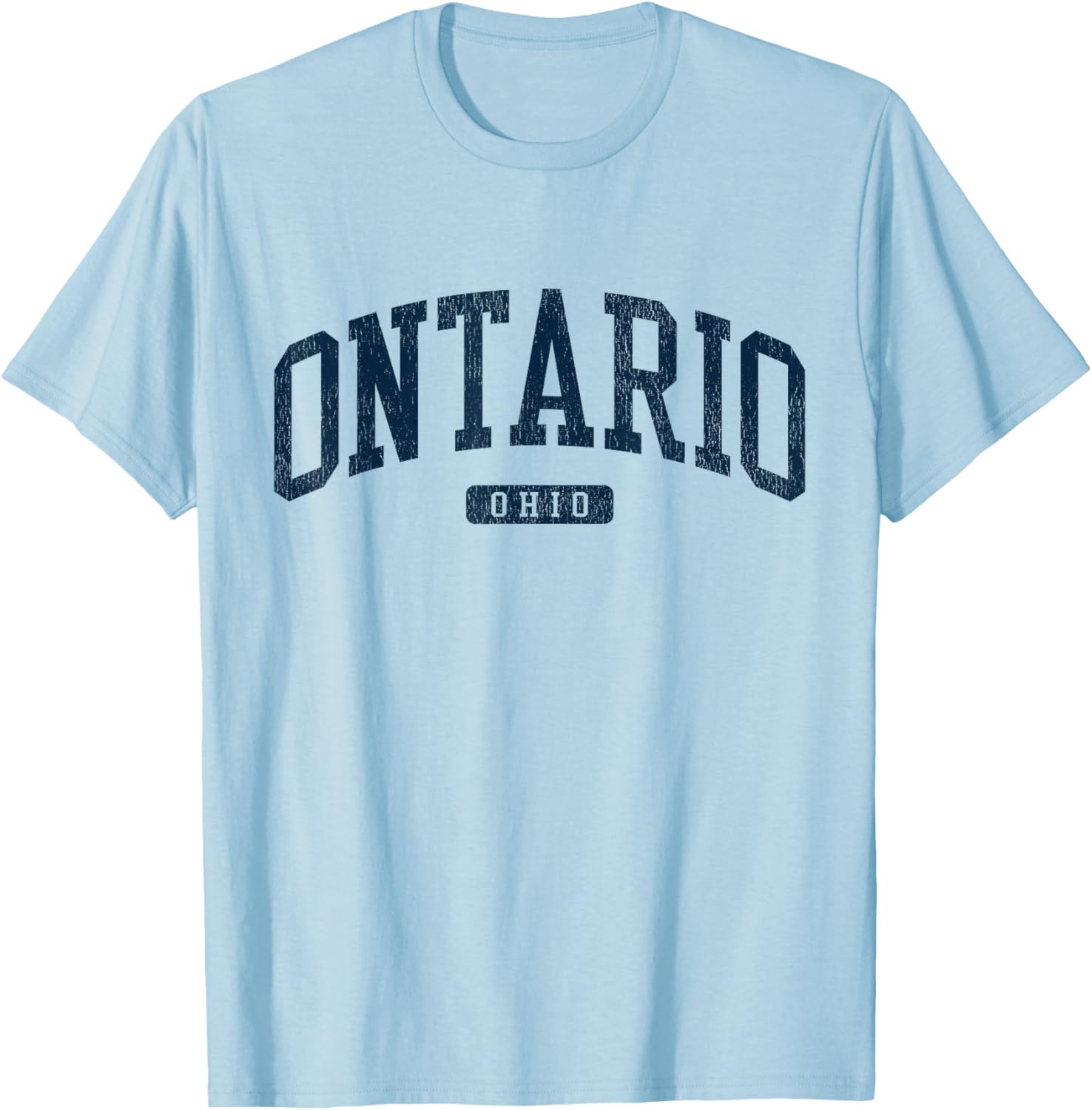 Ontario Ohio College University Style Blue T-Shirt for Proud Students - 6