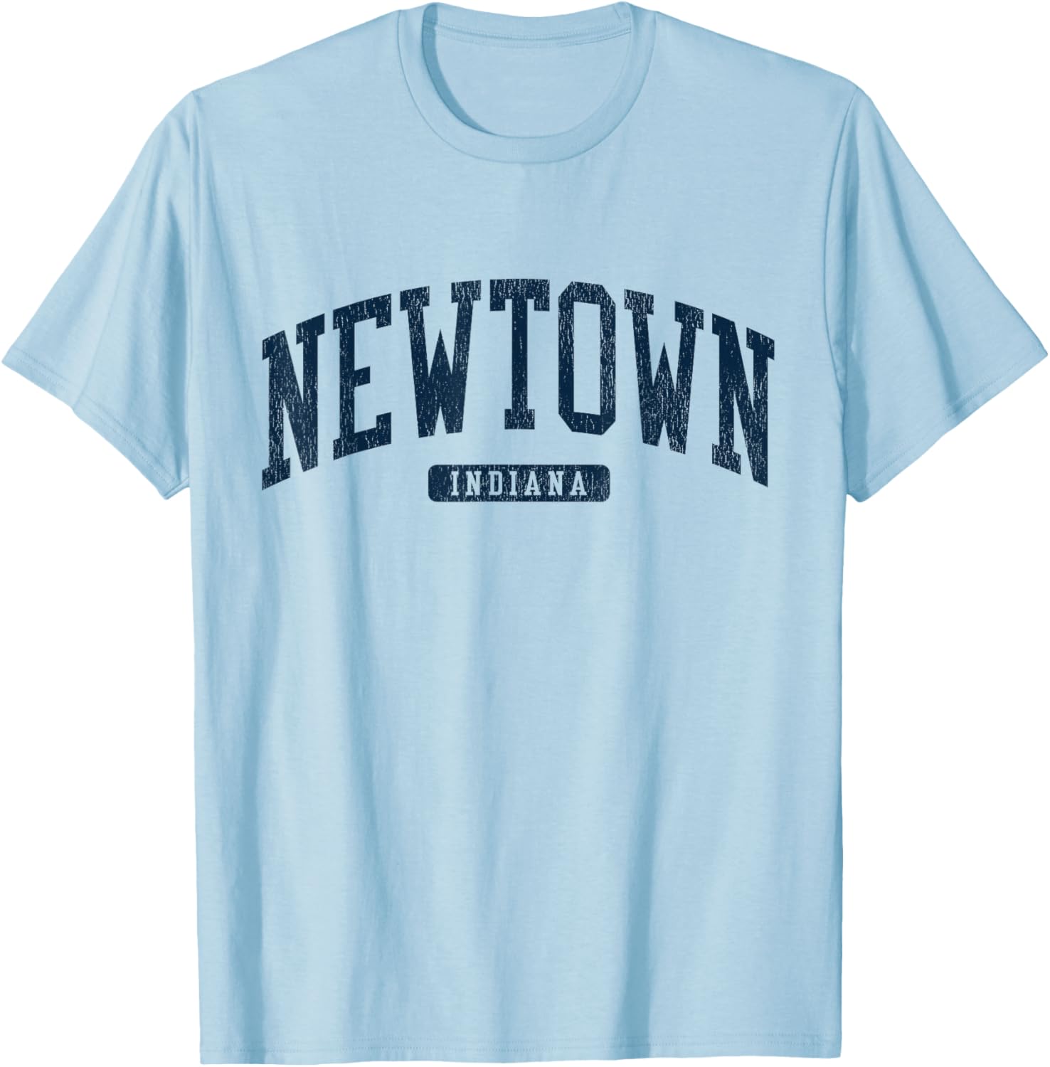 Newtown Indiana College Style Blue T-Shirt for School Spirit and Comfort - 2
