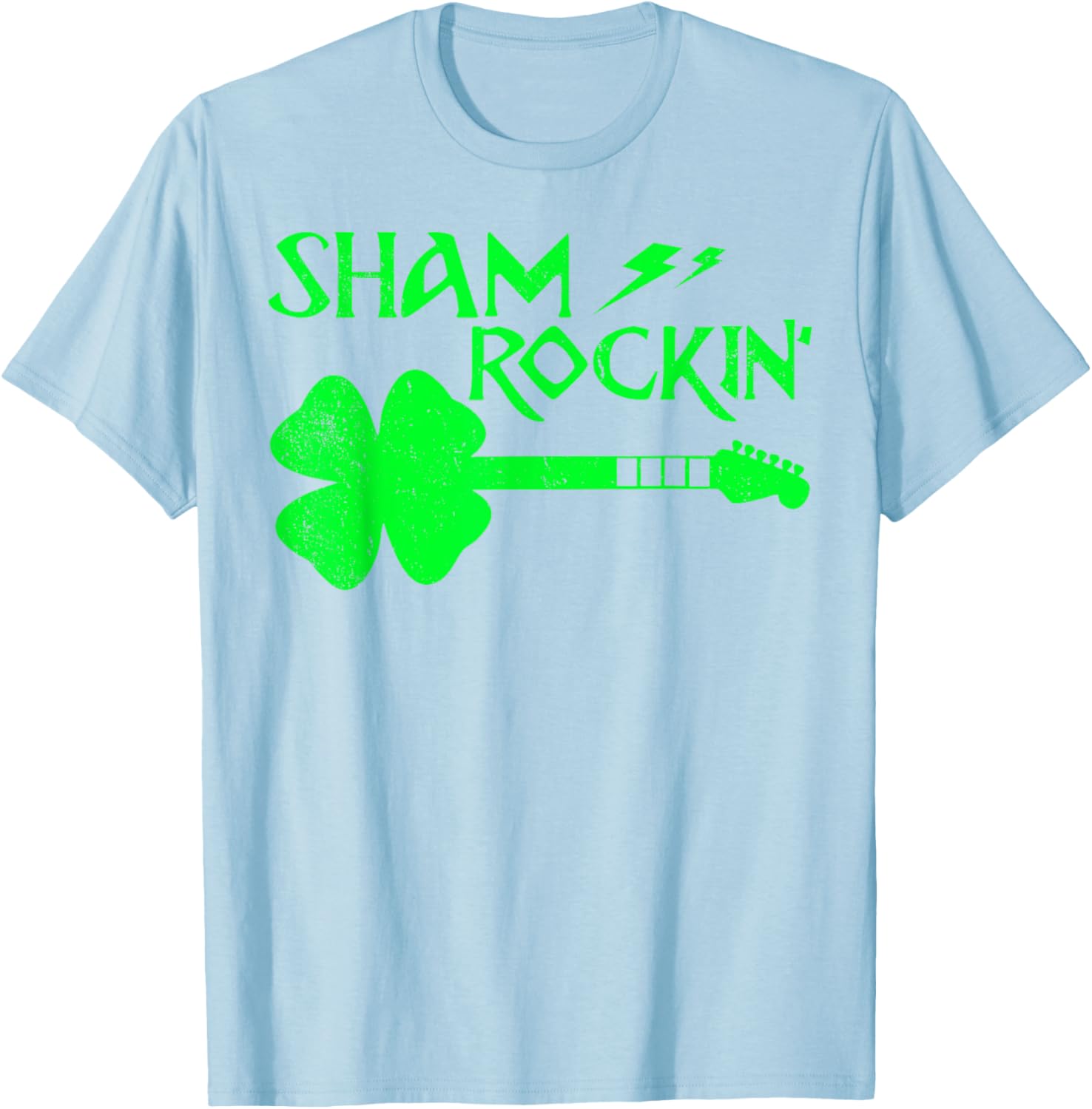 Sham Rockin’ Shamrock Guitar T-Shirt for St. Patrick's Day Celebrations - 5