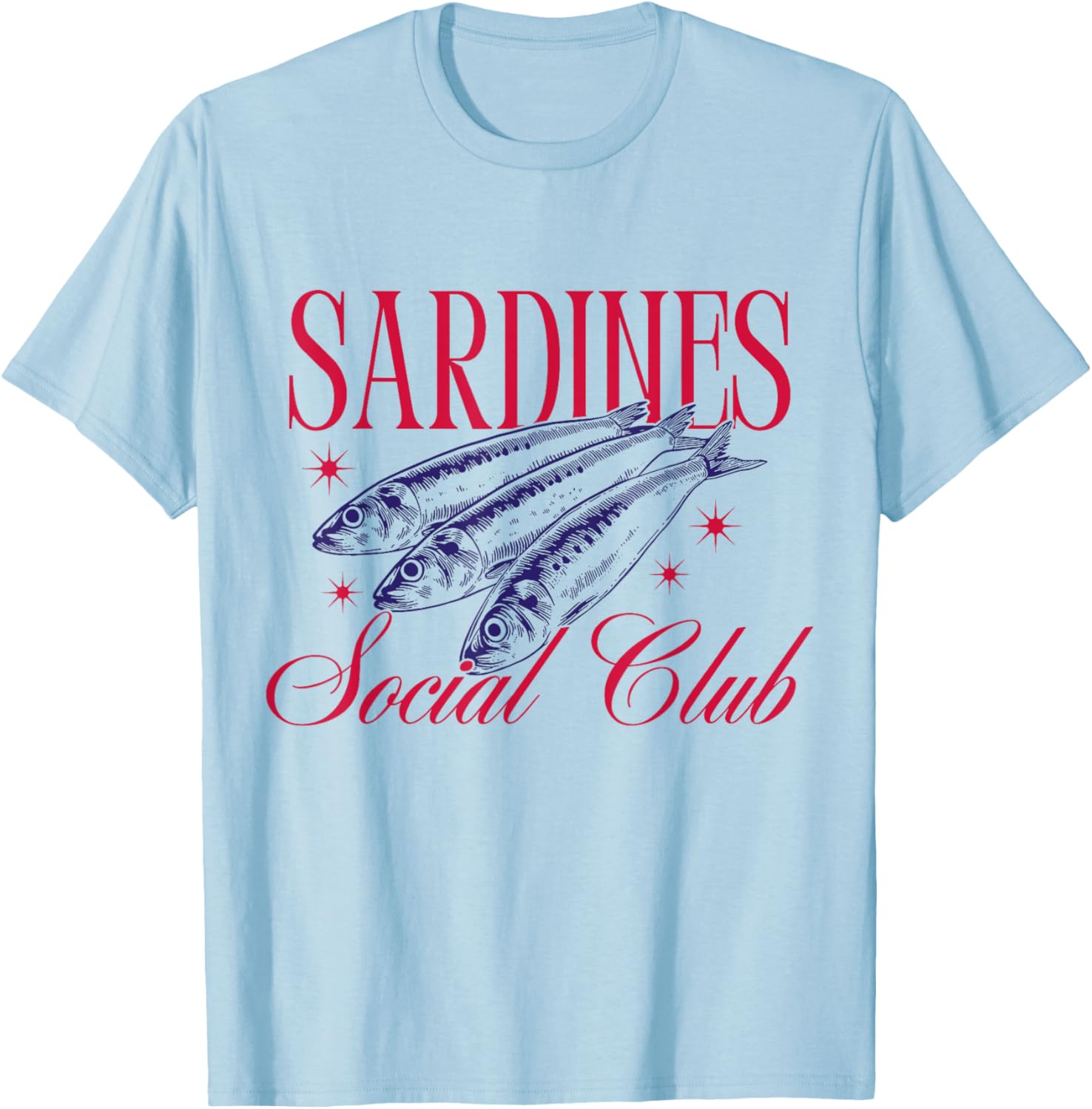 Vintage Sardine Social Club T-Shirt for Sea Lovers and Fishing Fans - 1
