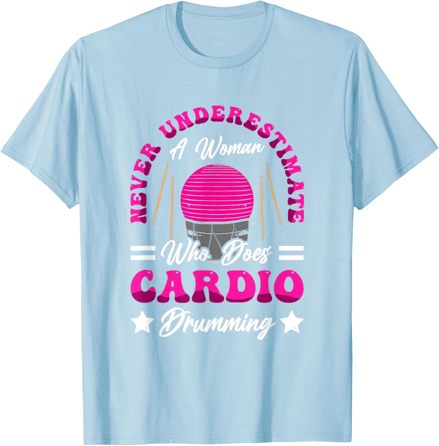 Energetic Cardio Drumming T-Shirt for Fitness Class Workouts - 6