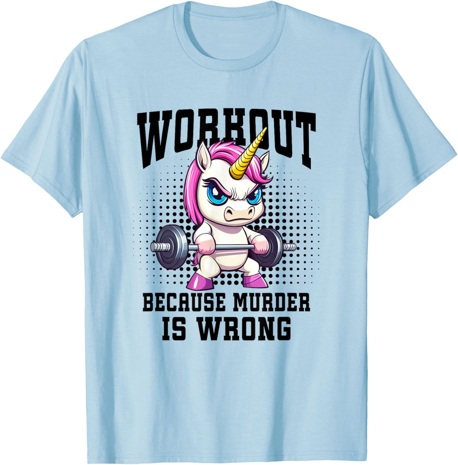 Unicorn Weightlifter T-Shirt for Bodybuilders and Gym Enthusiasts - 8