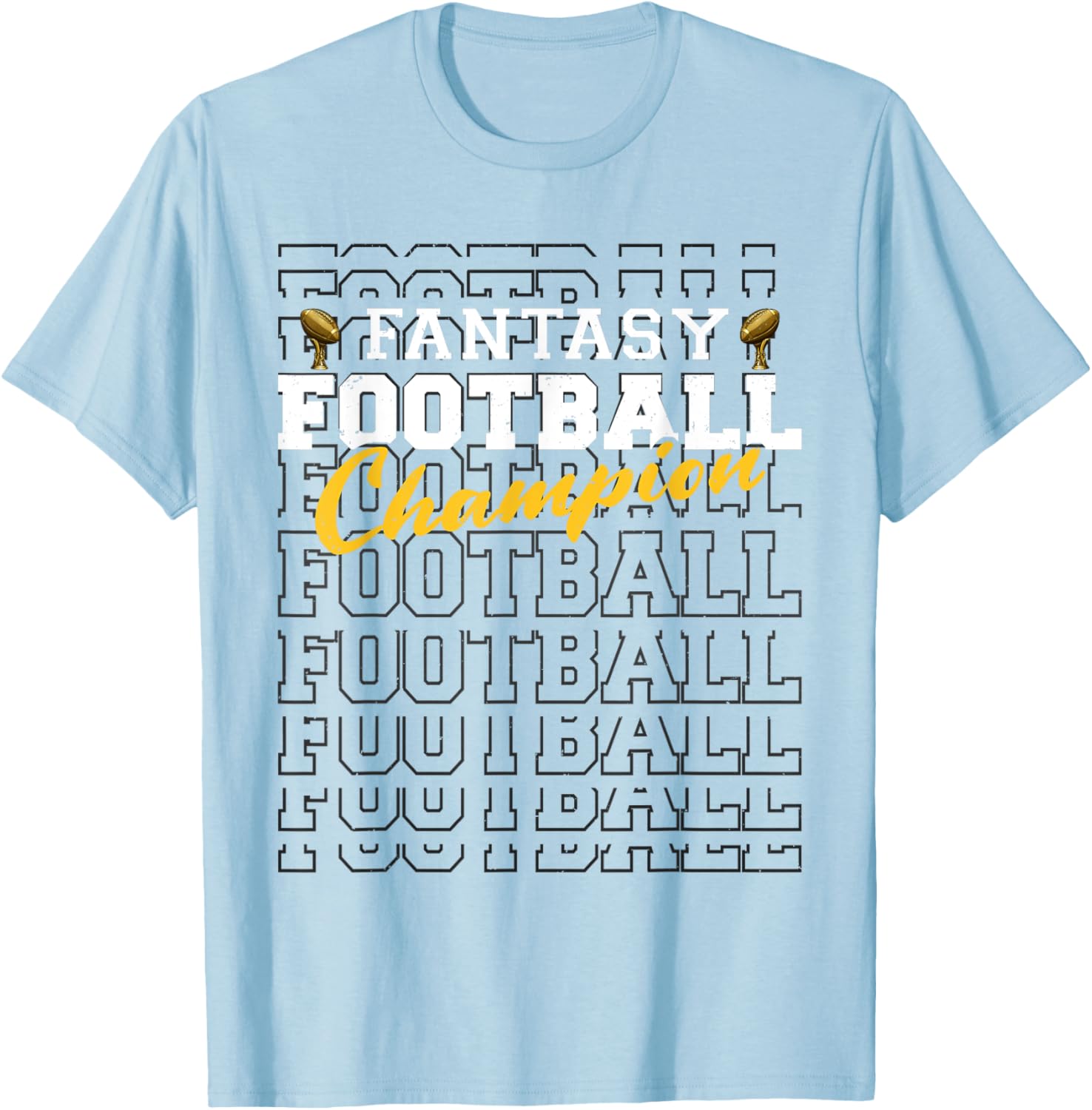Funny Fantasy Football Champion 2025 T-Shirt for Football Fans - 8