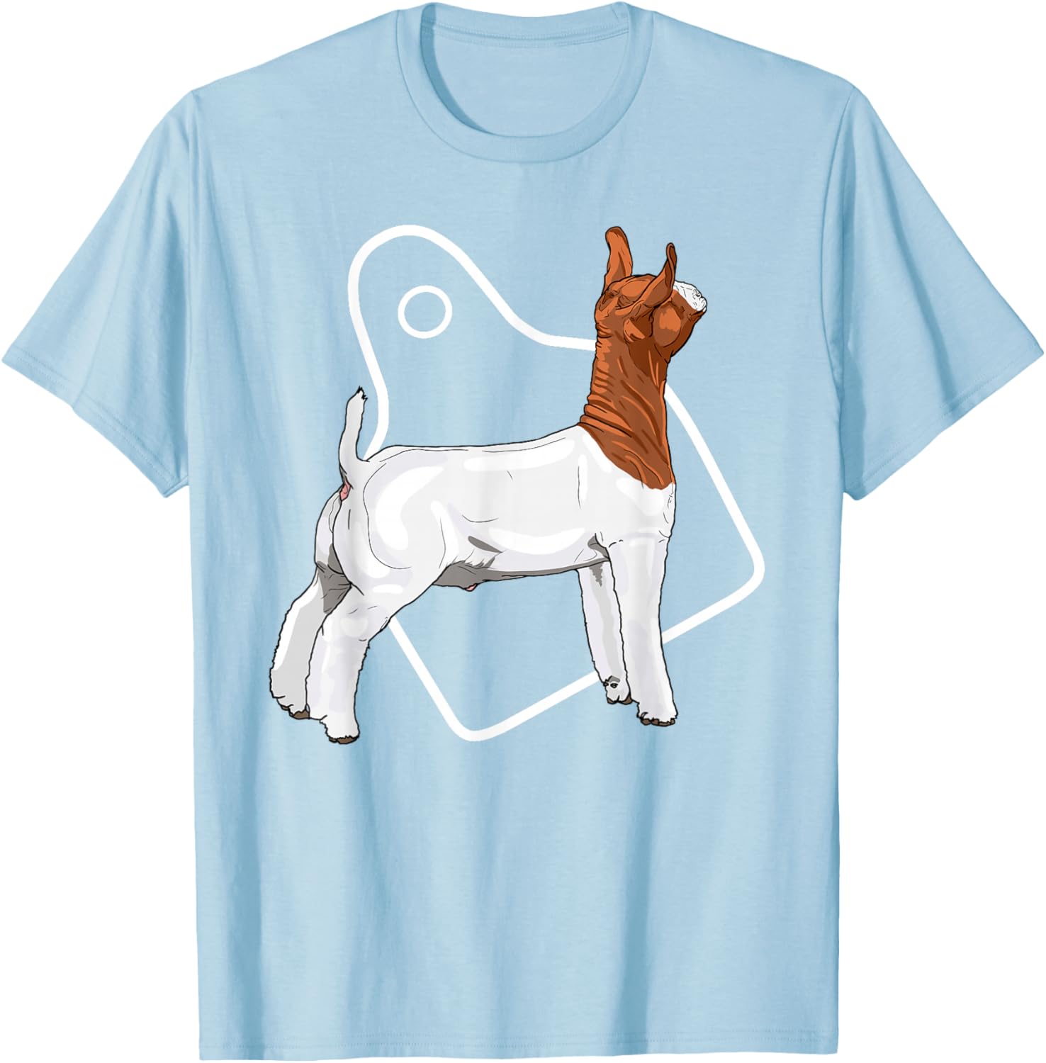 Show Market Wether Boer Goat Eartag T-Shirt for Goat Lovers and Farmers - 2