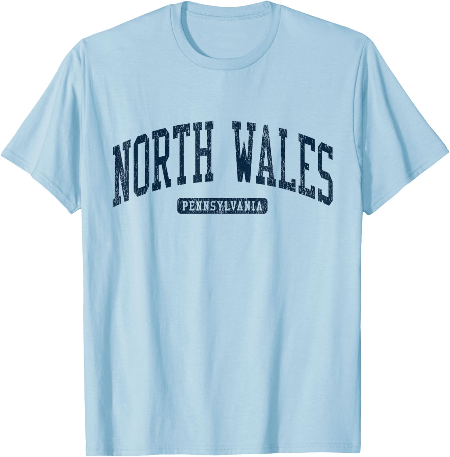 North Wales PA College University Style Blue T-Shirt for Students - 6