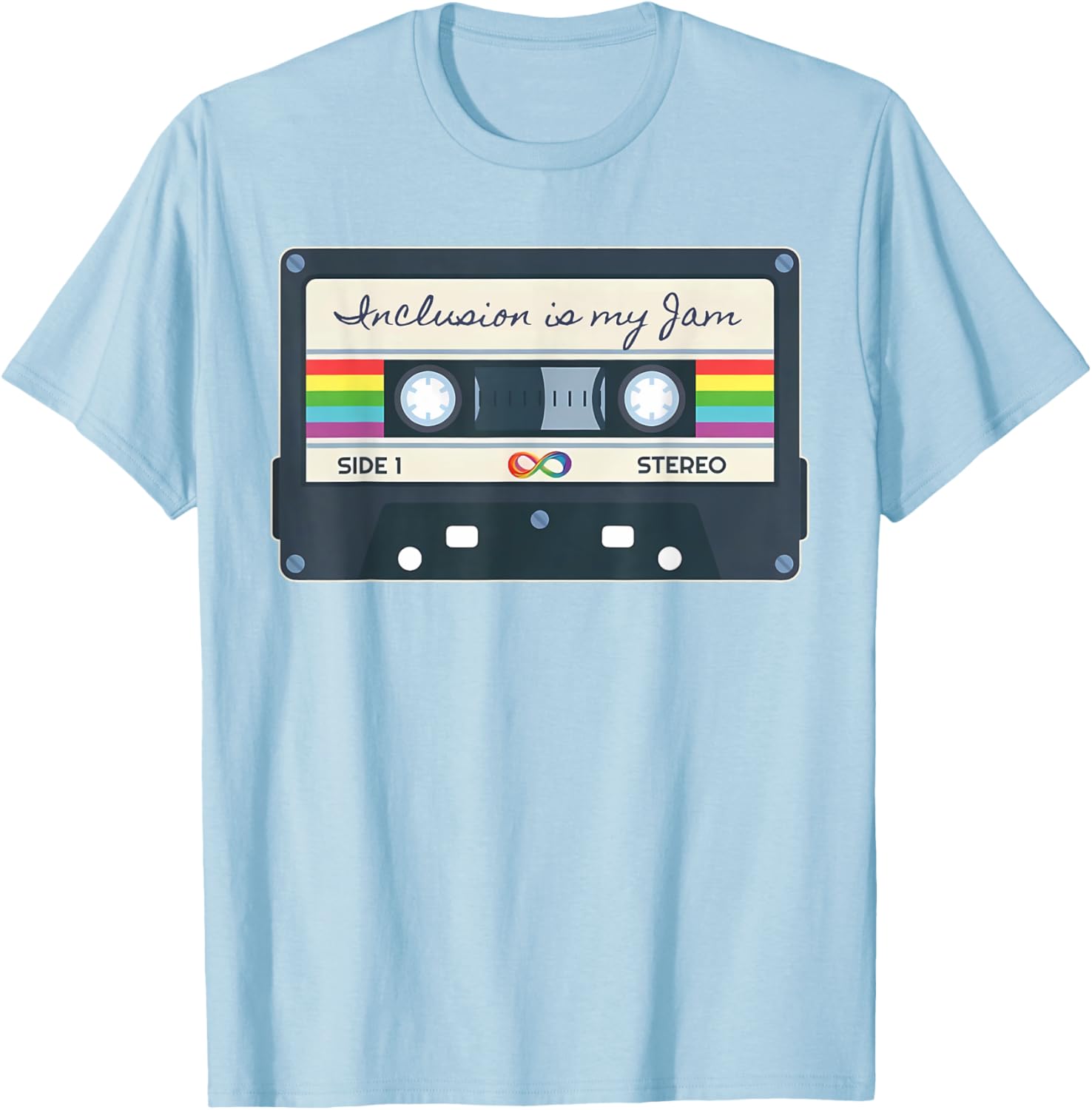 Autism Awareness Inclusion Is My Jam SPED Teacher Cassette T-Shirt - 19