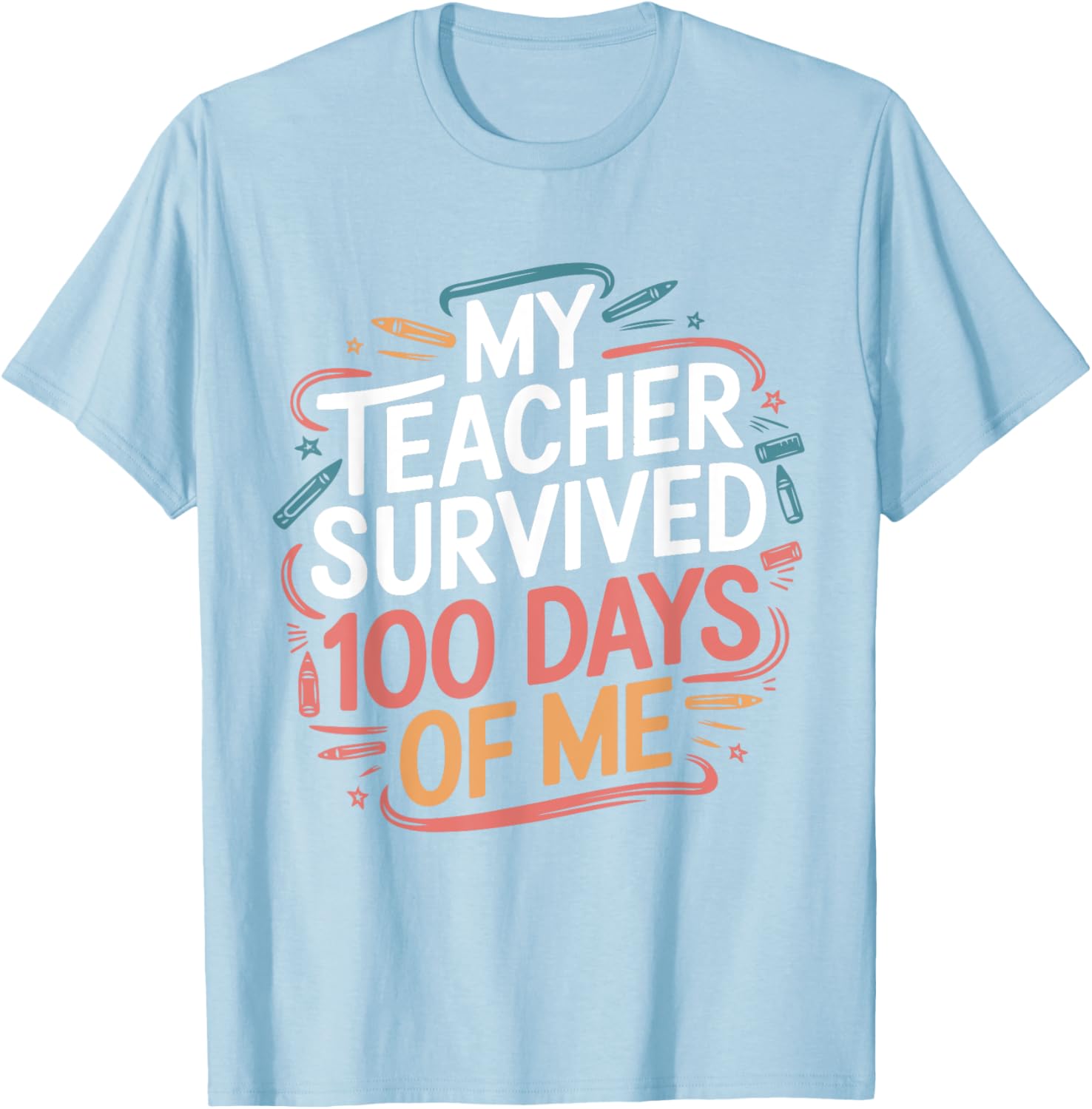 Funny Teacher 100 Days of School T-Shirt Gift for Educators - 26