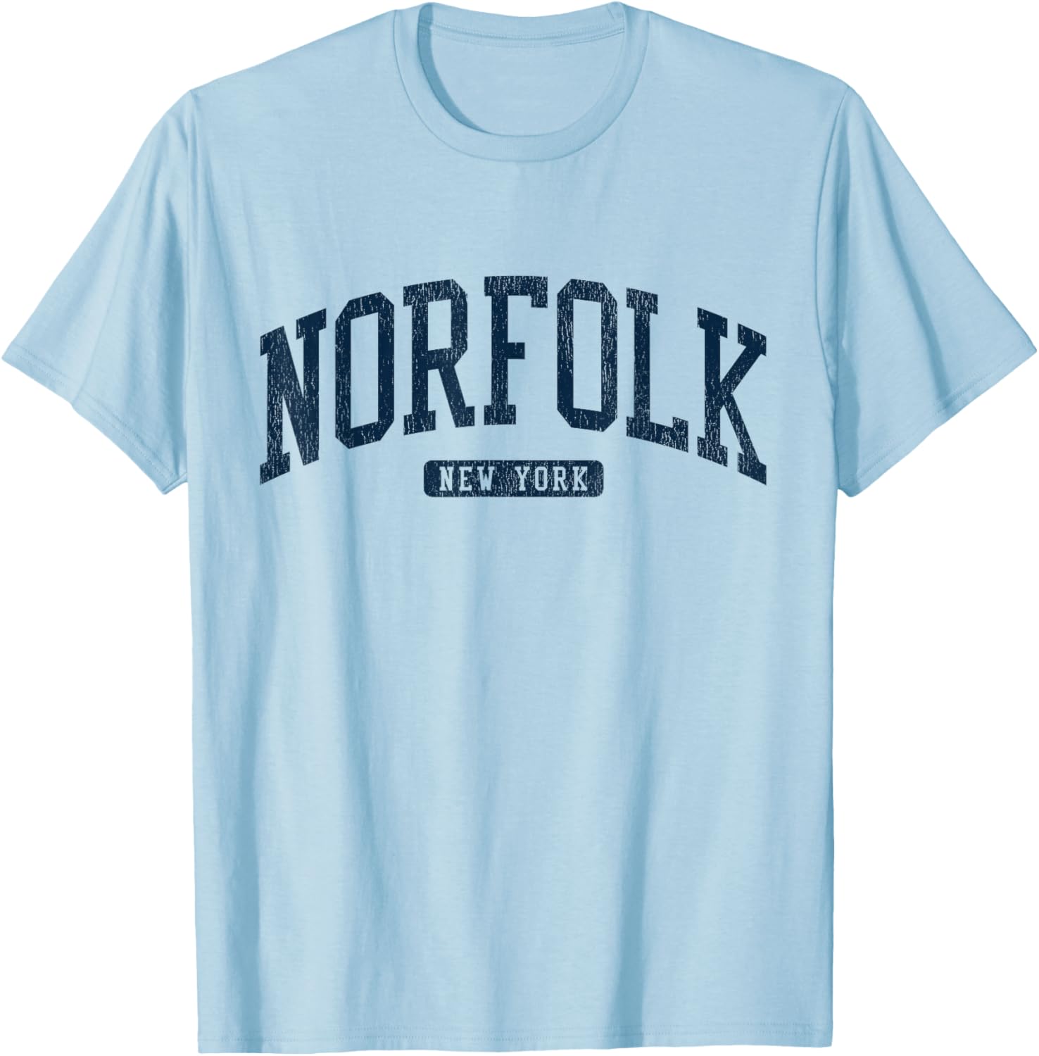 Norfolk NY College University Blue T-Shirt for Stylish Student Wear - 15
