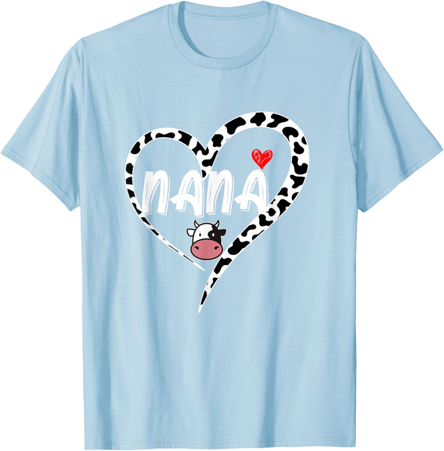 Nana Cow Print Heart T-Shirt Perfect for Mother's Day Gifts - 12