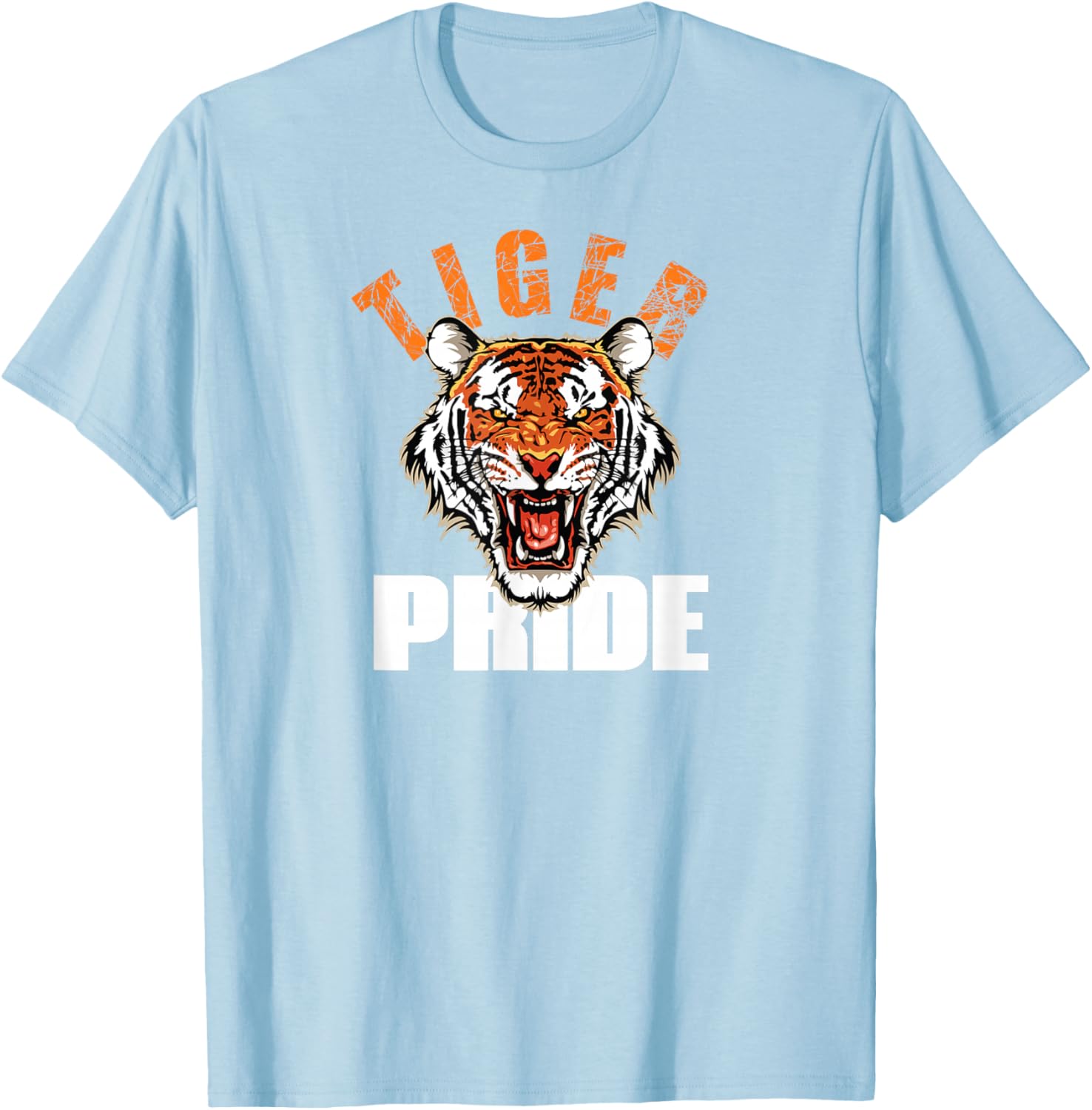 Retro Tiger Pride Vintage Mascot T-Shirt for School Sports Teams - 16