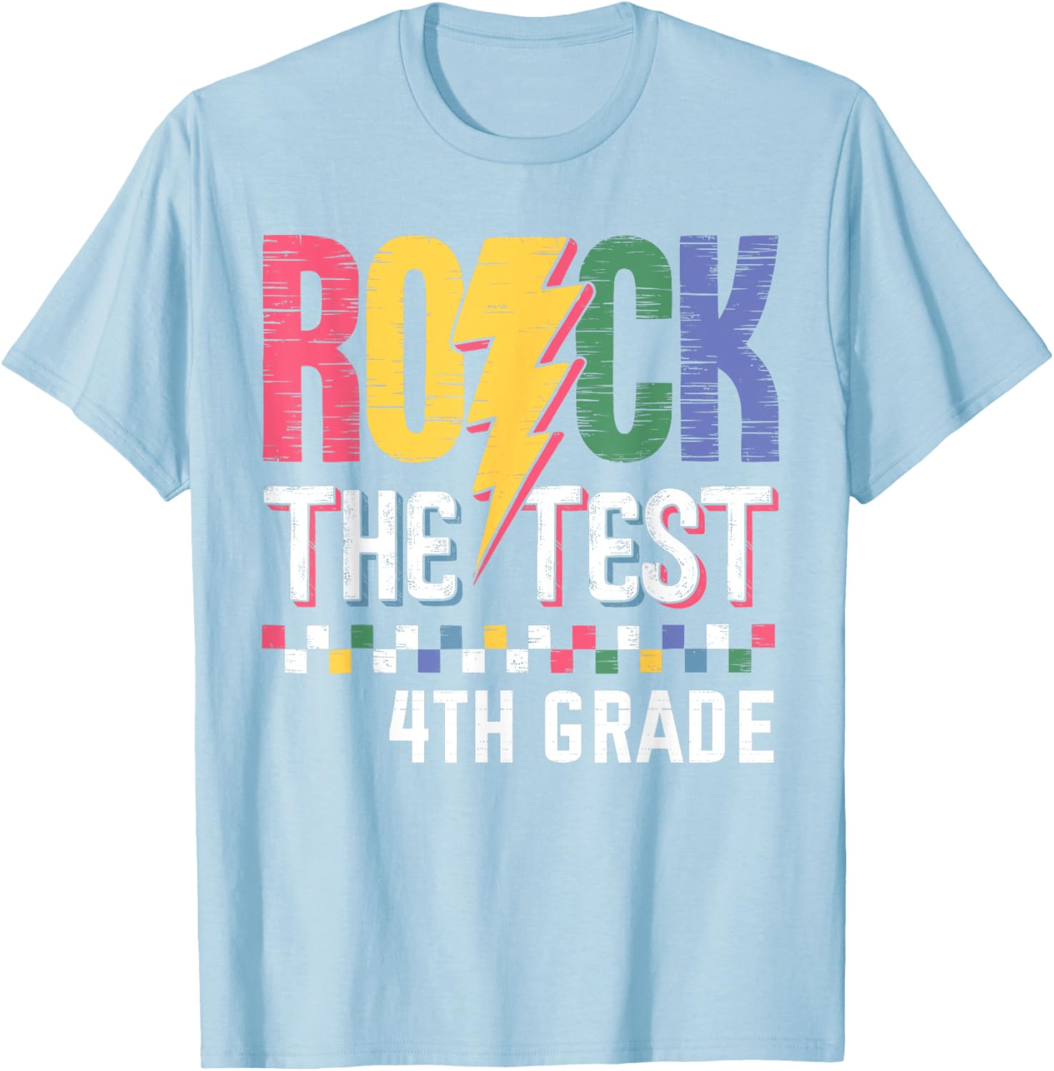 Rock The Test 4th Grade Test Day T-Shirt for Students and Teachers - 7