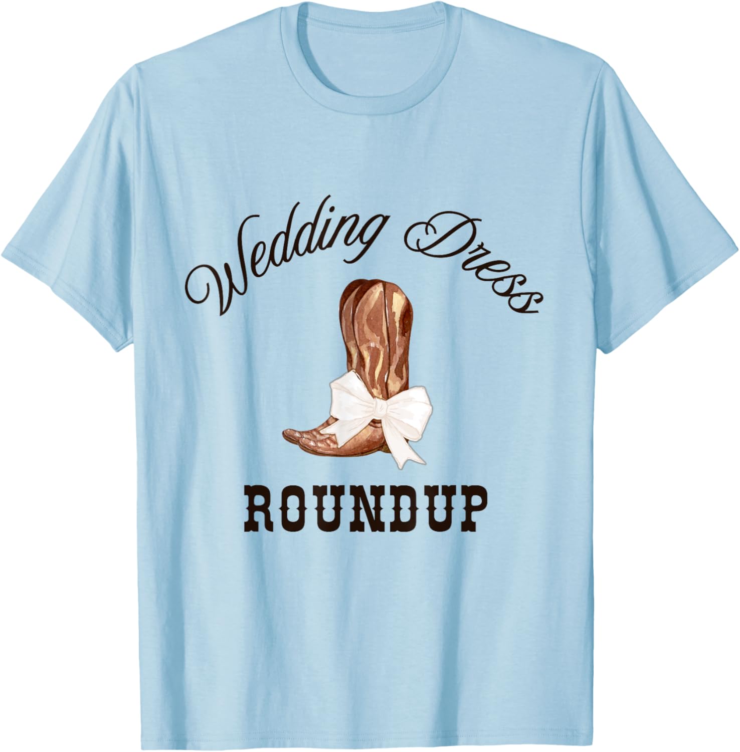Charming Country Western Wedding Dress Shopping T-Shirt for Bridal Parties - 7