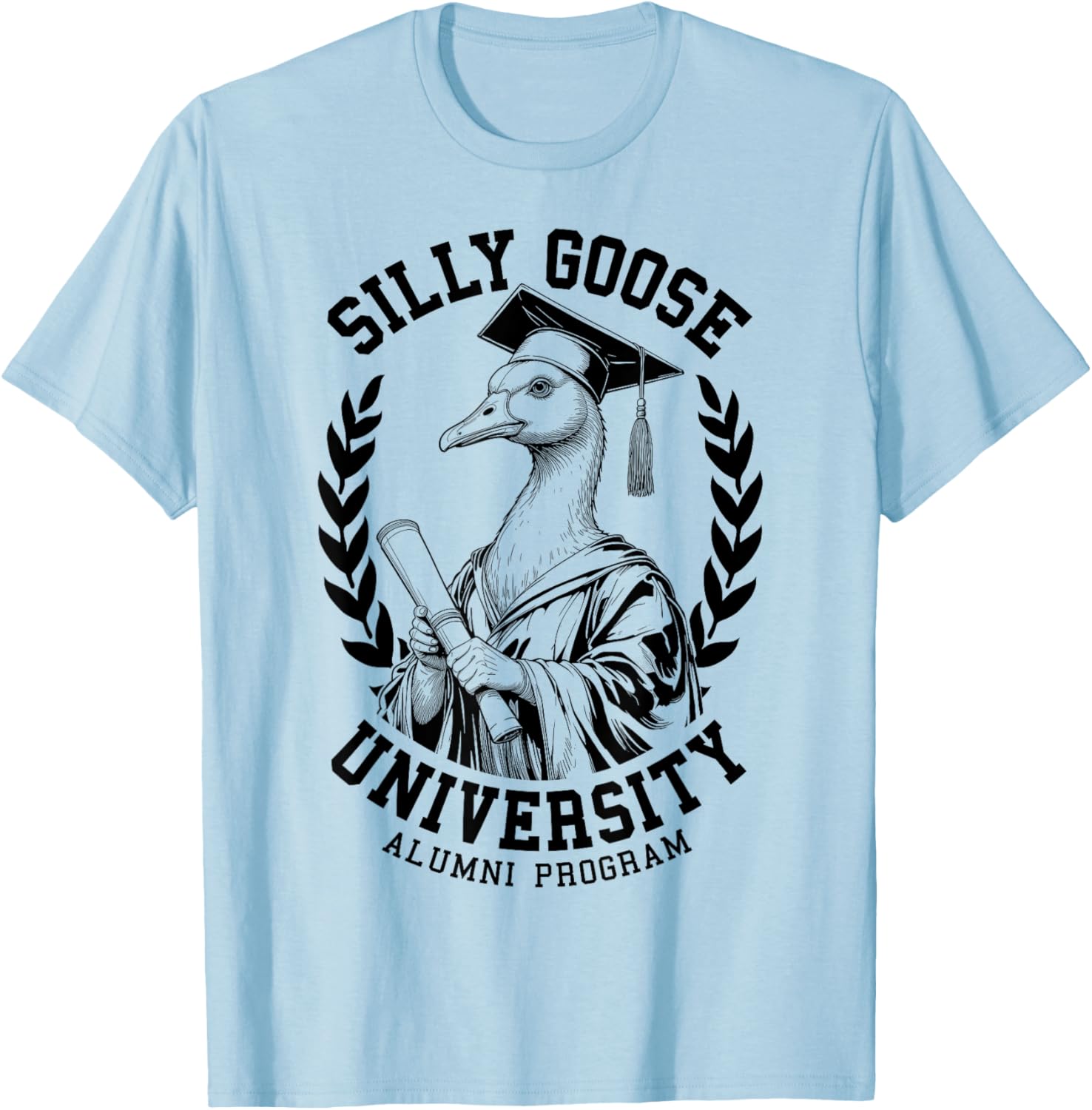 Silly Goose University Funny Alumni Varsity T-Shirt for Graduates - 19