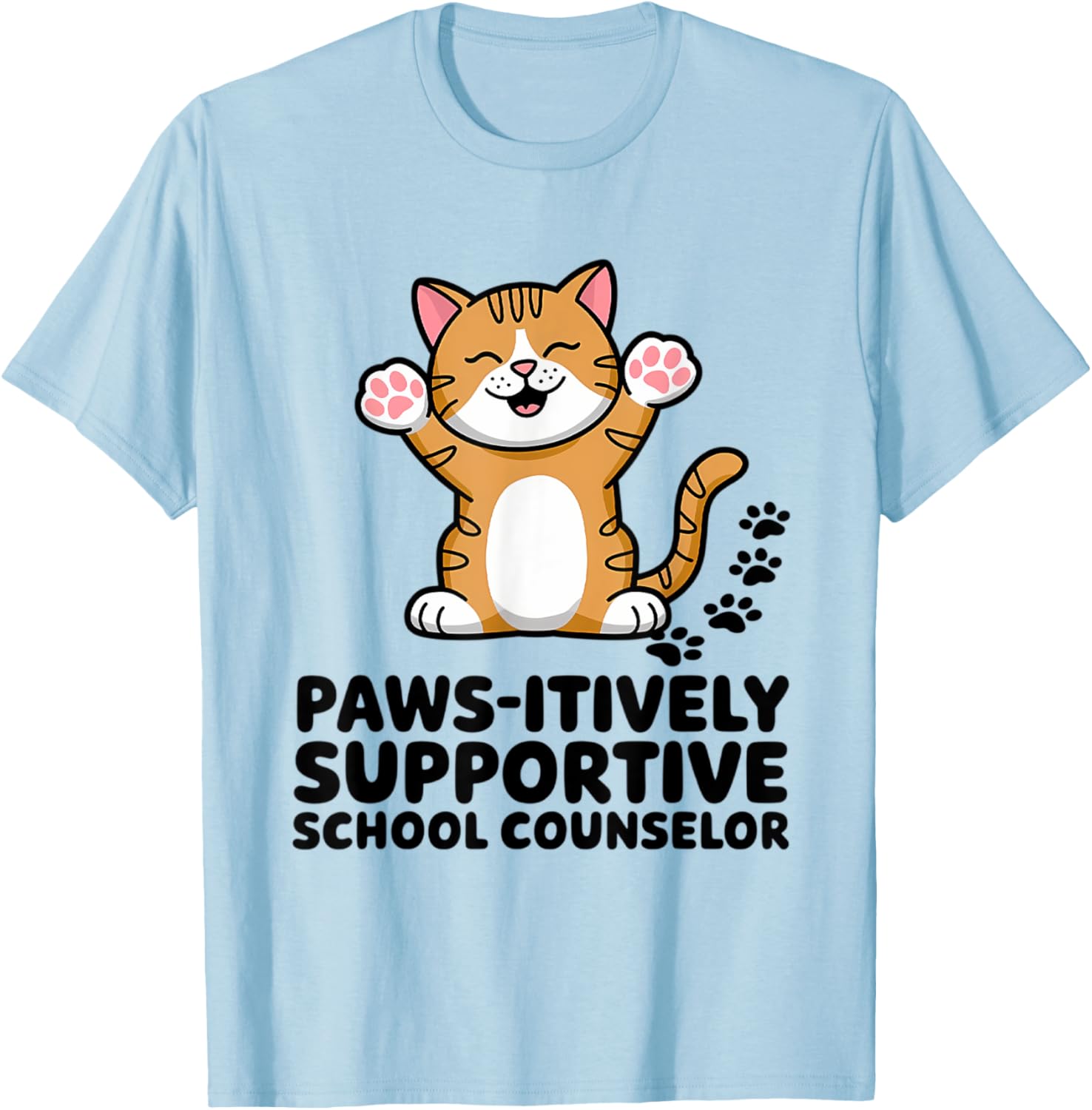 Adorable School Counselor Cat T-Shirt for Supportive Comfort and Style - 4