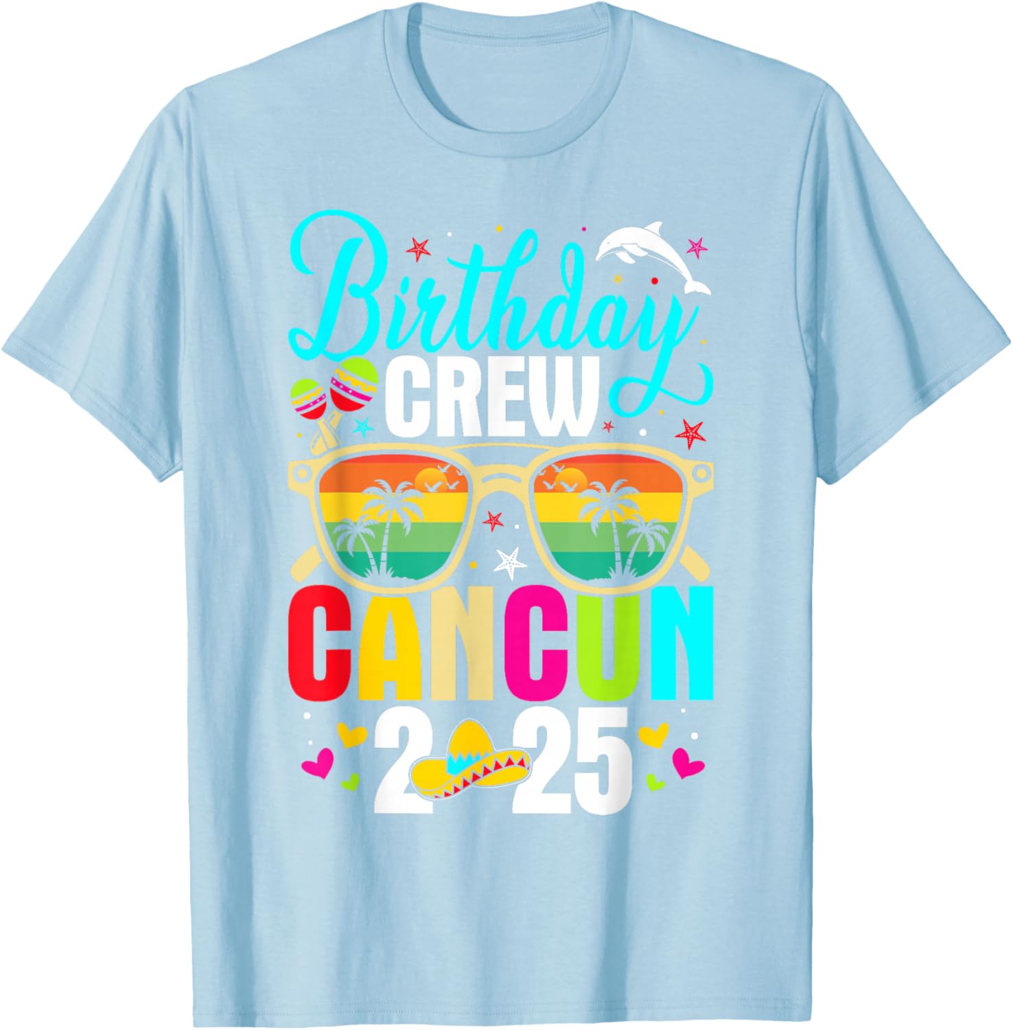 Fun Matching Cancun Birthday Boy Trip T-Shirt for 2025 Celebration - 1