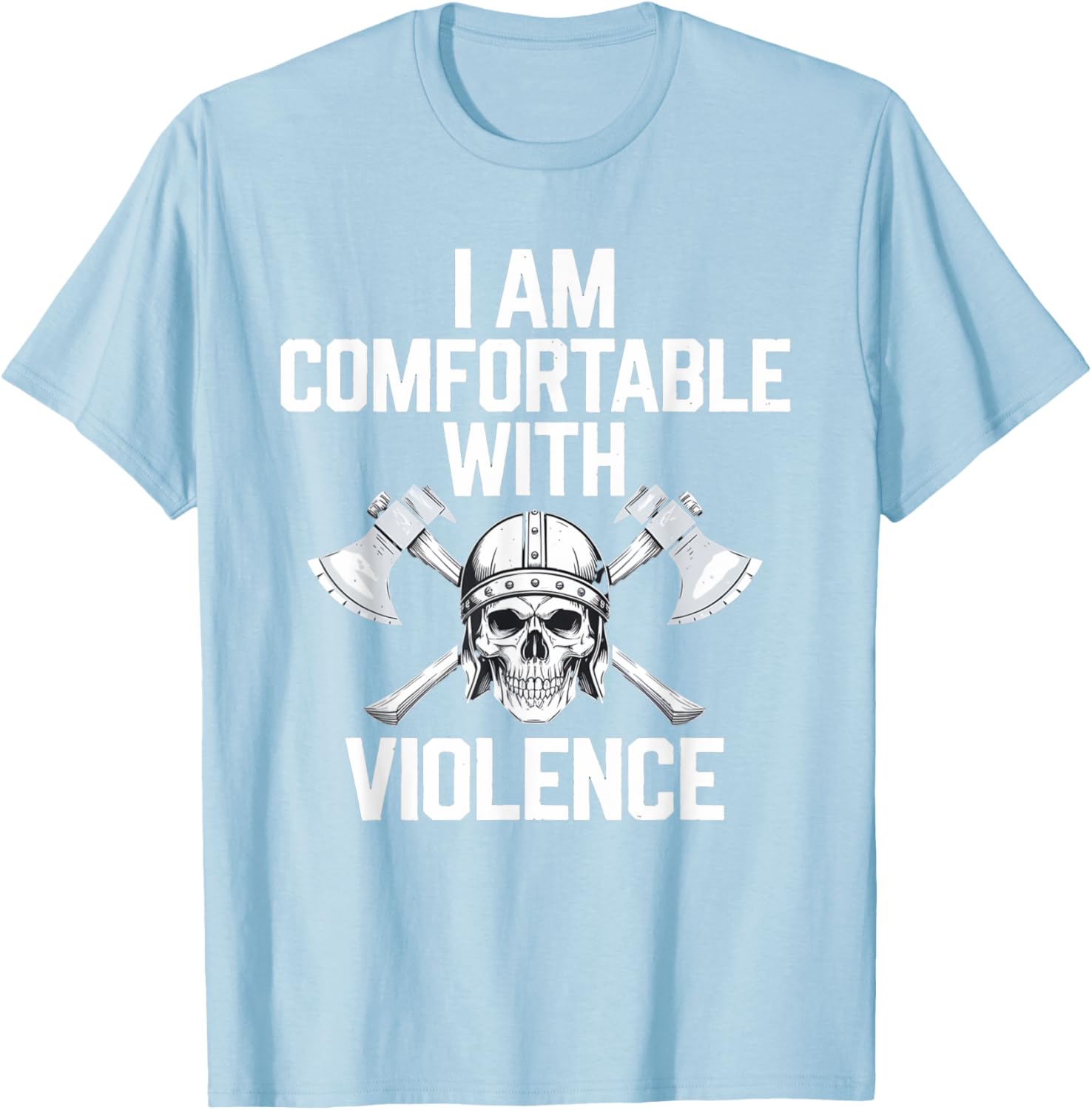 Warrior Spirit Viking Skull T-Shirt for Battle Enthusiasts and Fans - 4