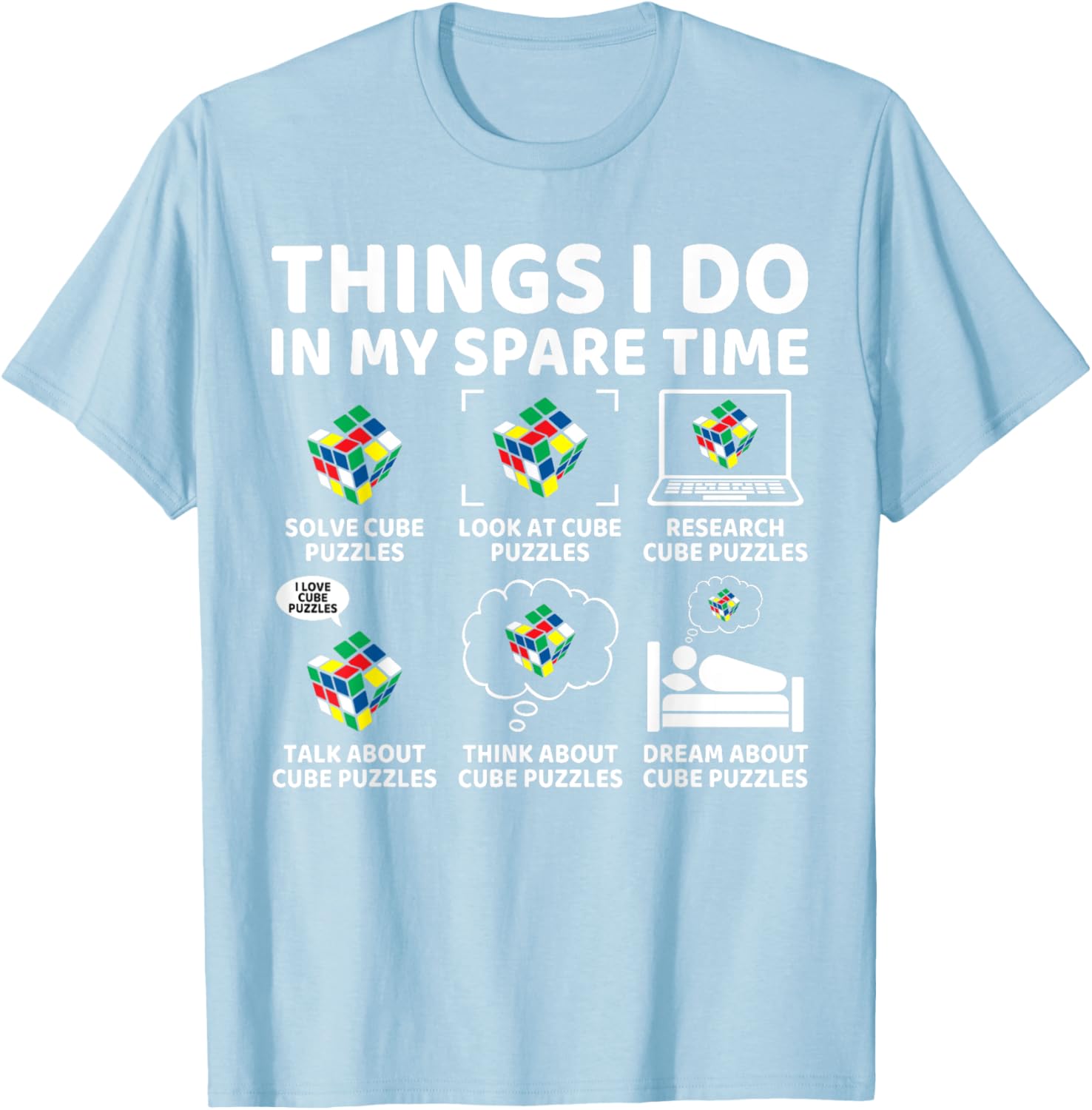 Funny Cube Puzzle Speed Cubing T-Shirt for Puzzle Lovers and Fans - 14