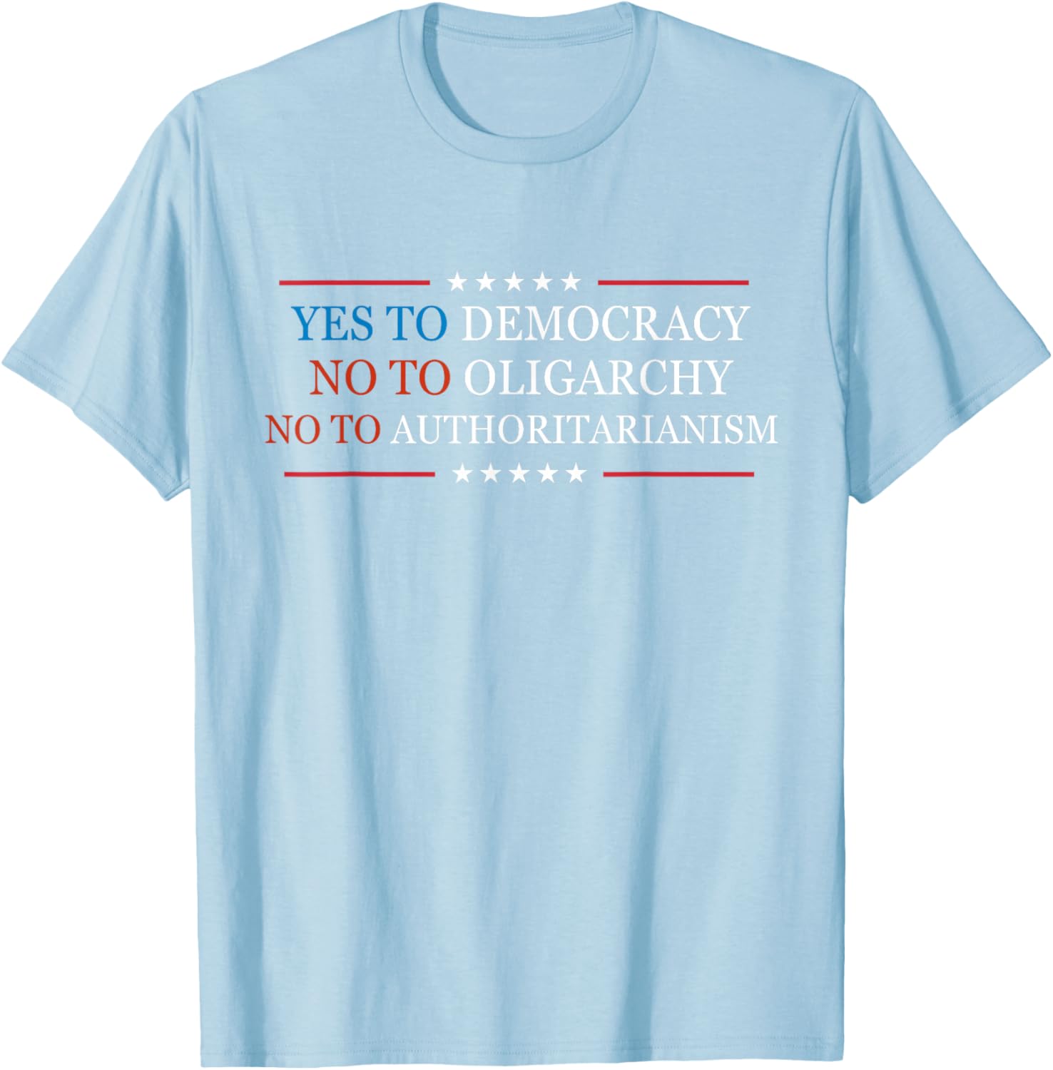 Yes To Democracy No To Oligarchy Bernie Sanders Quote T-Shirt for Activists - 18