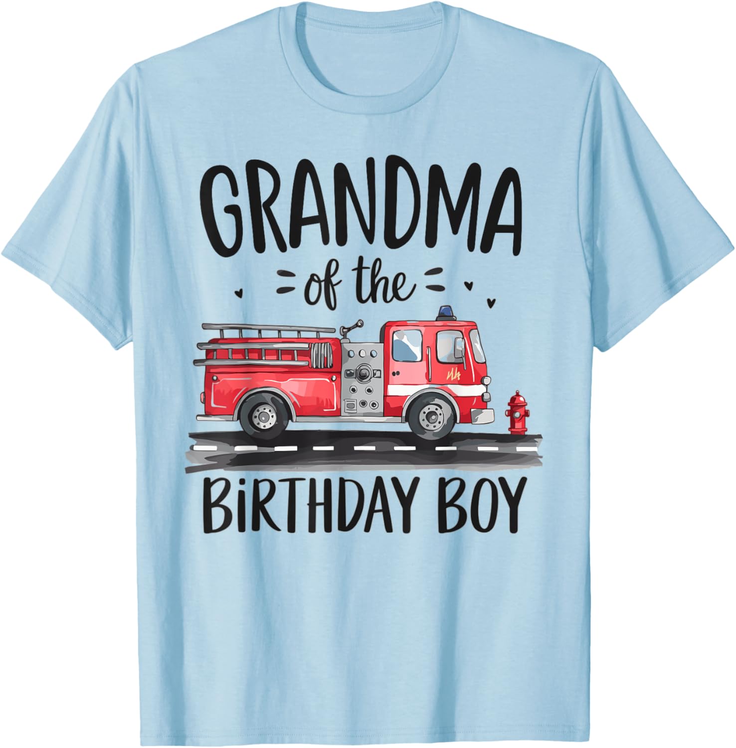 Grandma Firefighter Birthday Boy T-Shirt for Gigi - Fun Gift Idea - 4