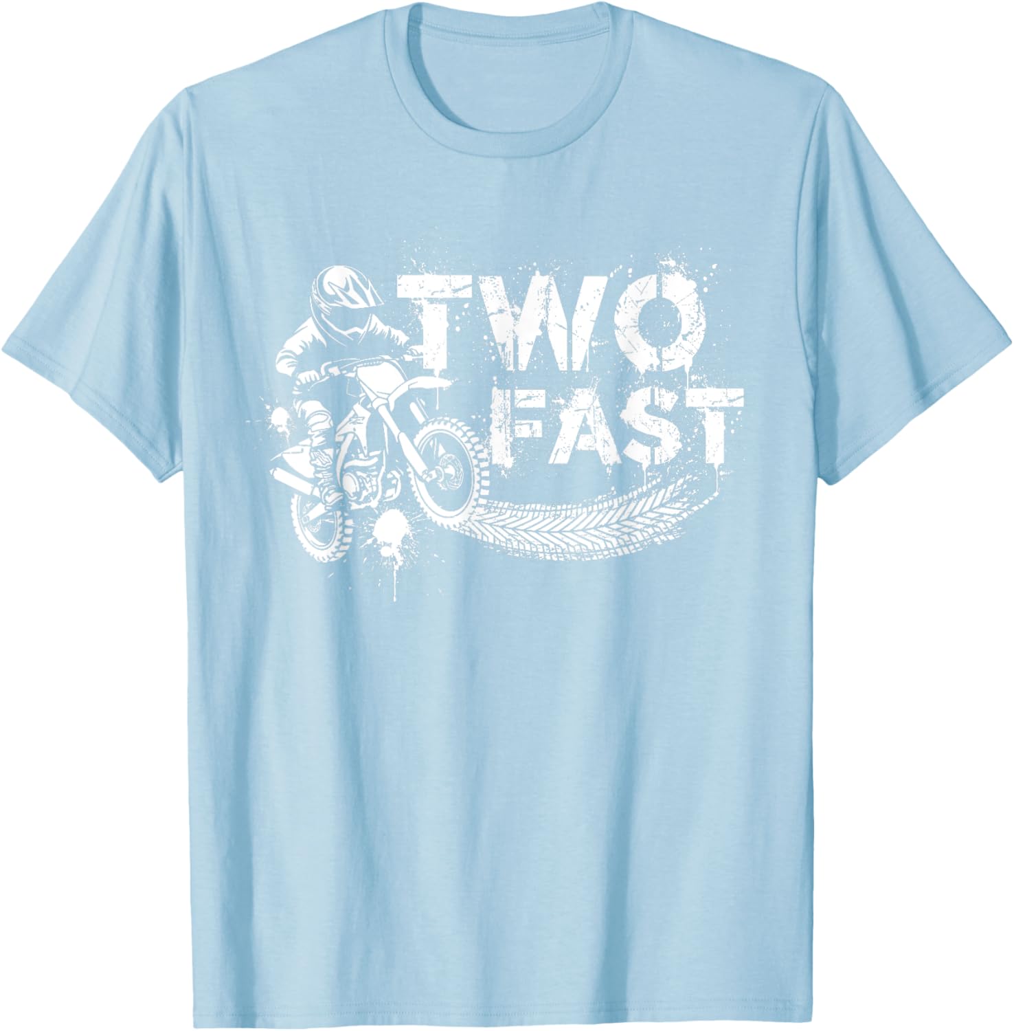 Fast Dirt Bike Birthday T-Shirt for 2nd Birthday Boy - Fun Decorations - 5