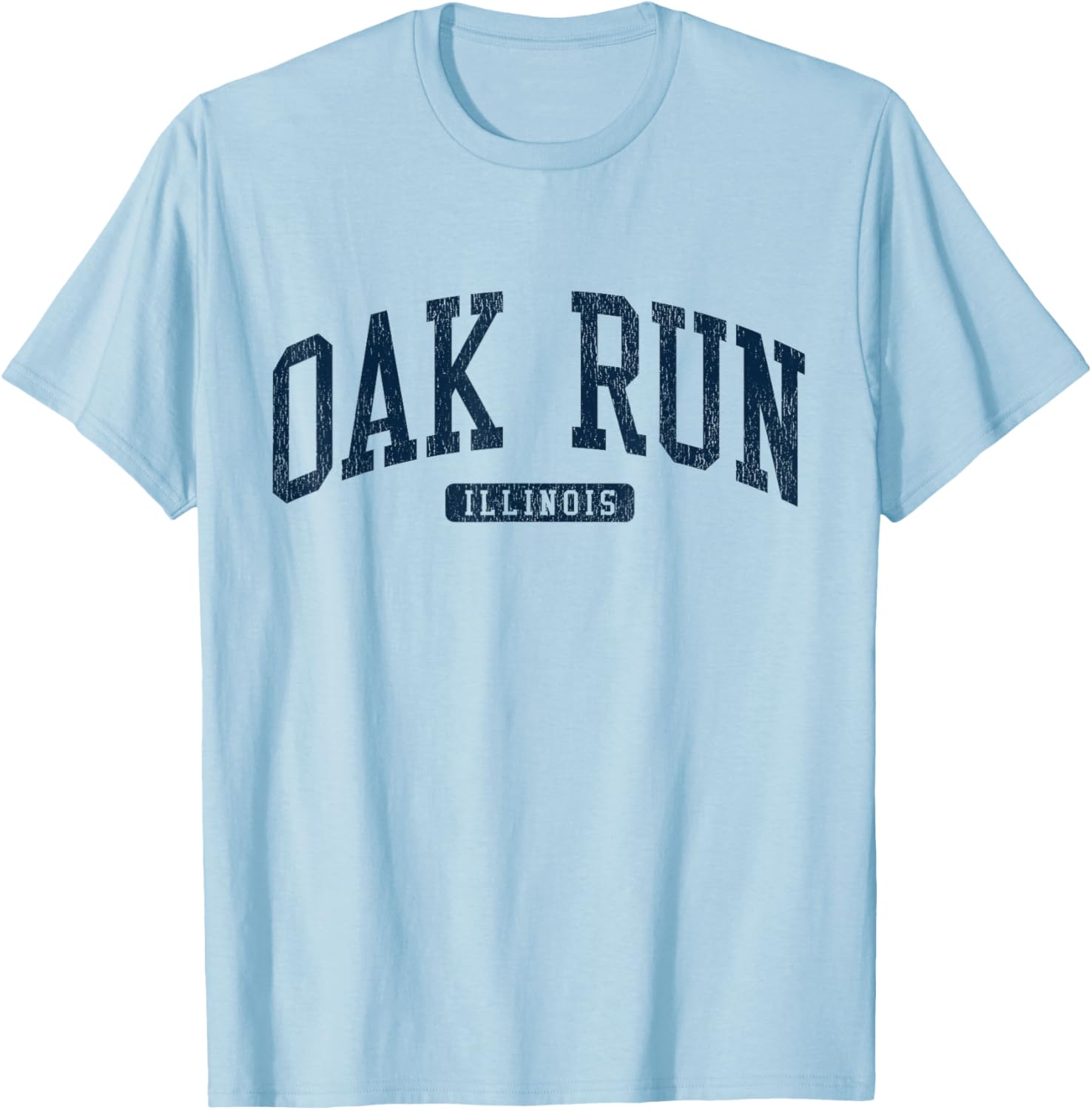Oak Run Illinois College University Blue T-Shirt for Students and Fans - 2